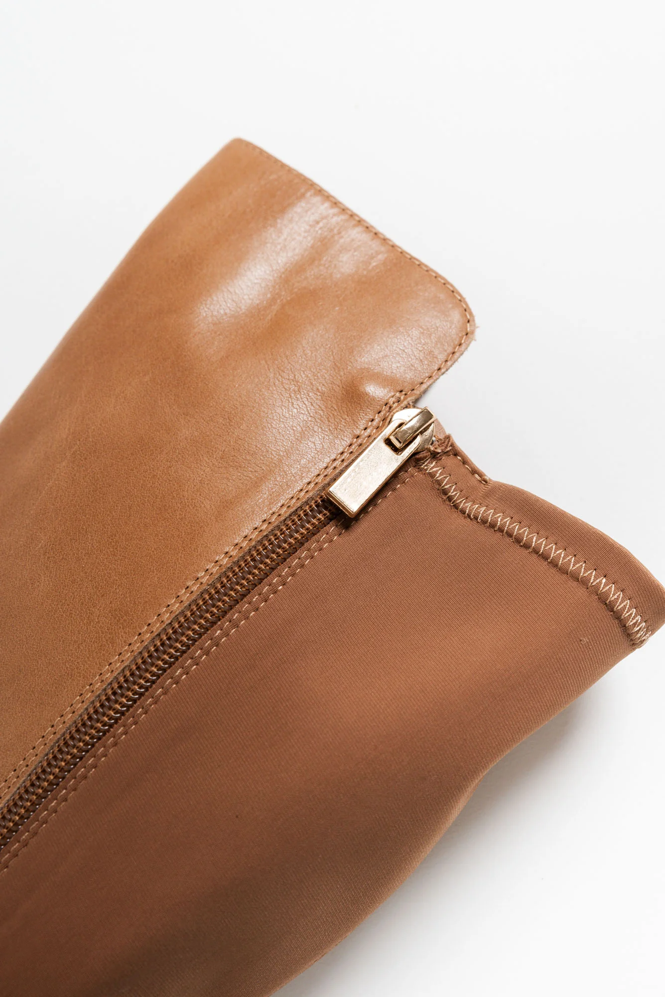 Young Tan Leather Knee High Boot