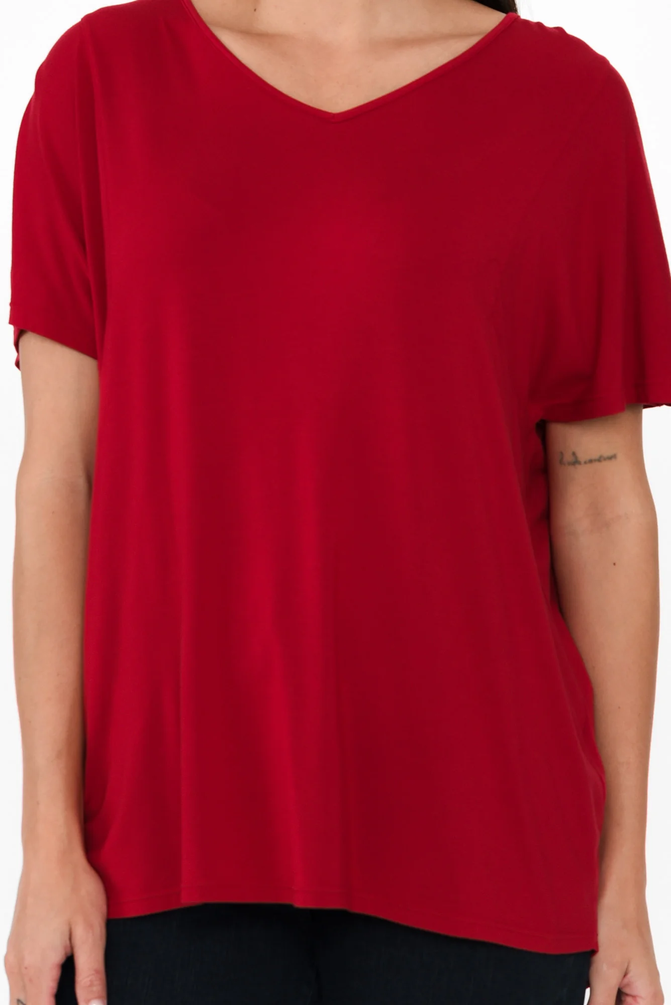 Ivy Red Micro Modal Swing Tee
