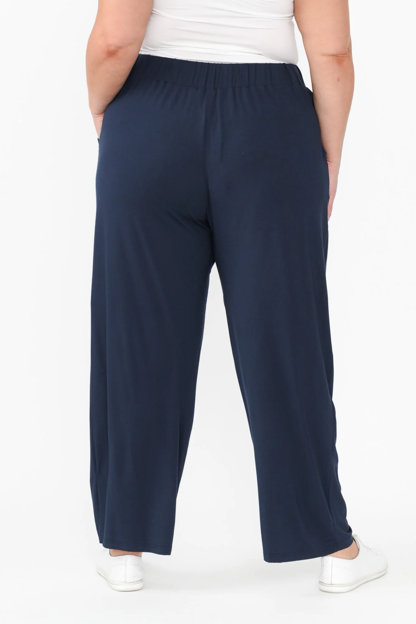 Rosella Navy Bamboo Pants