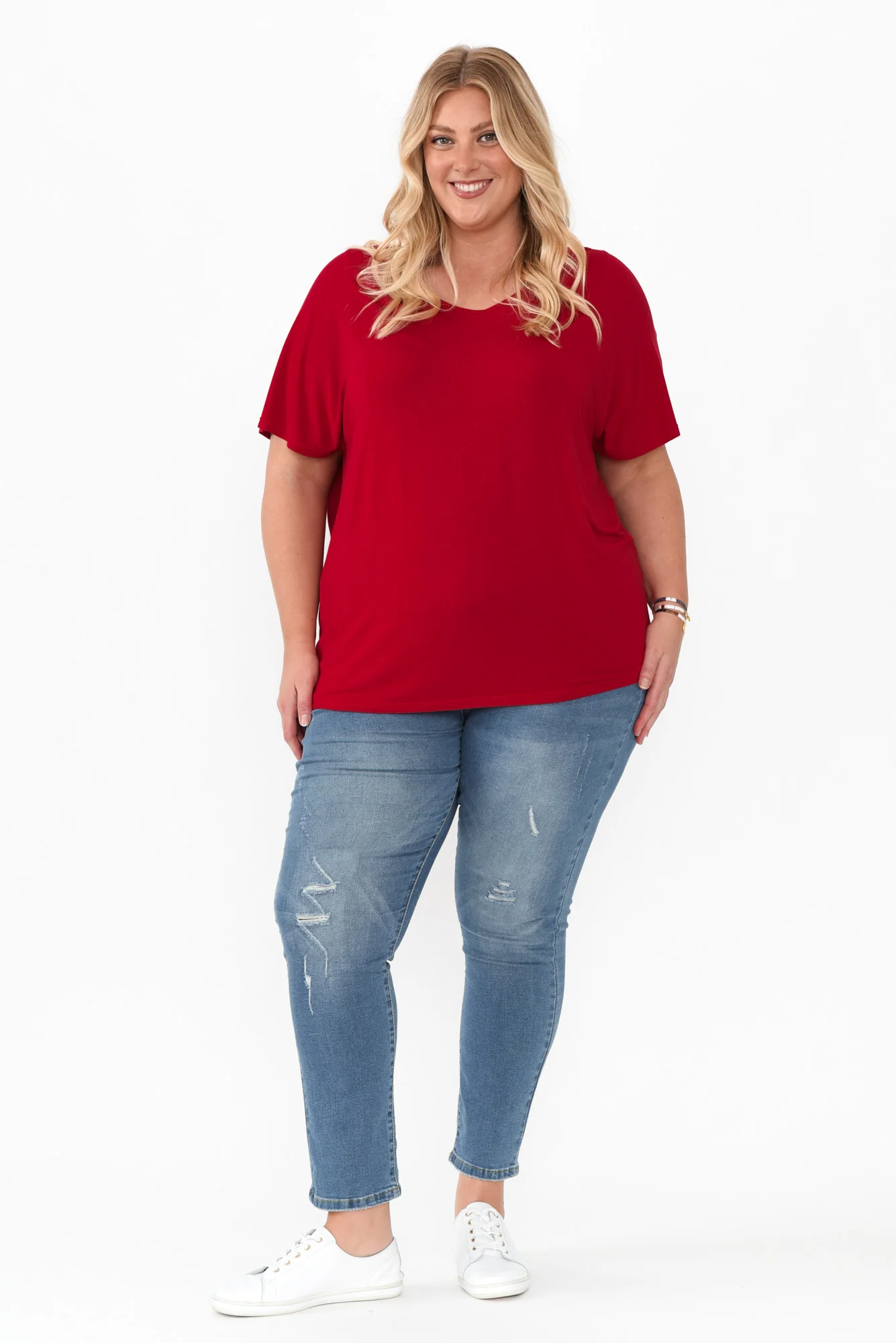 Ivy Red Micro Modal Swing Tee