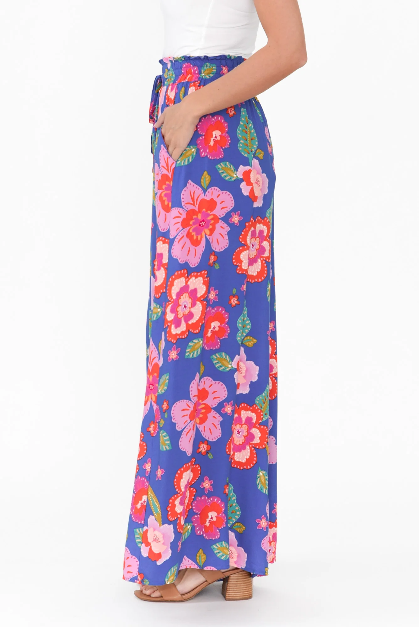 Neomi Blue Garden Wide Leg Pants