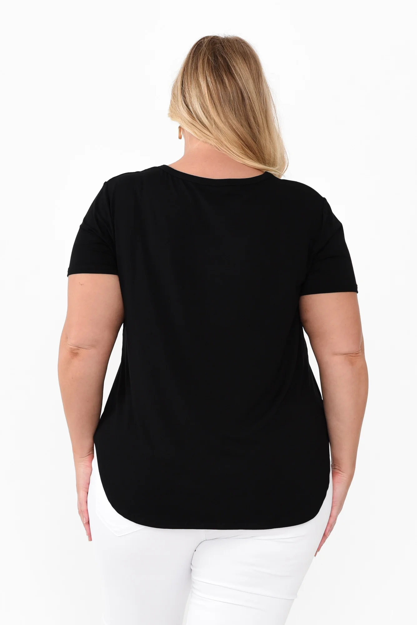 Veronica Black Bamboo Tee