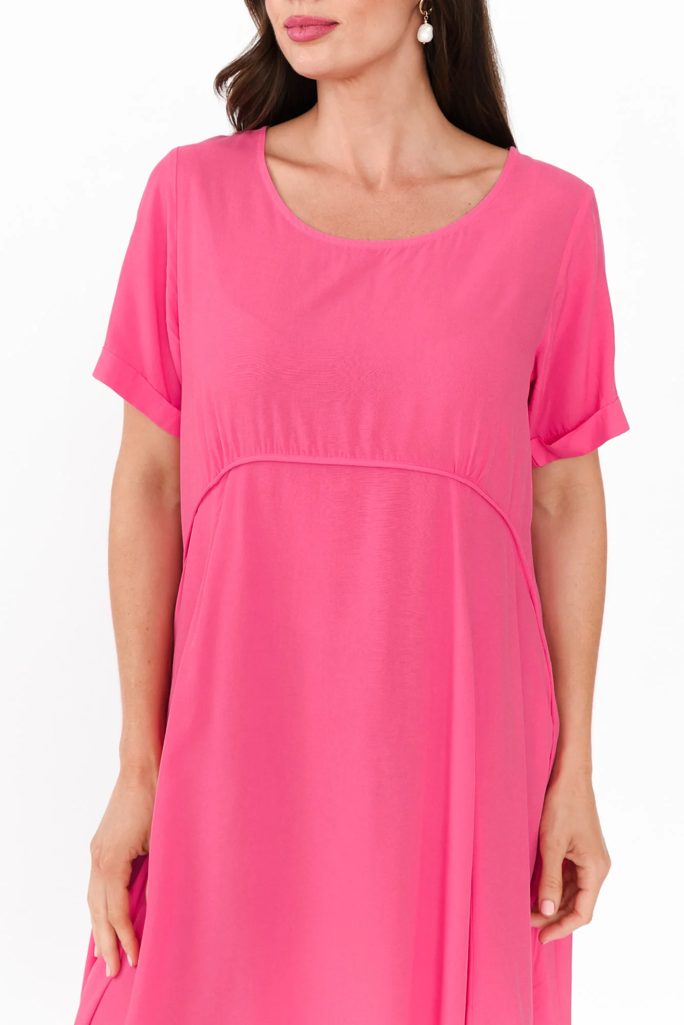 Zaelia Pink Crescent Dress