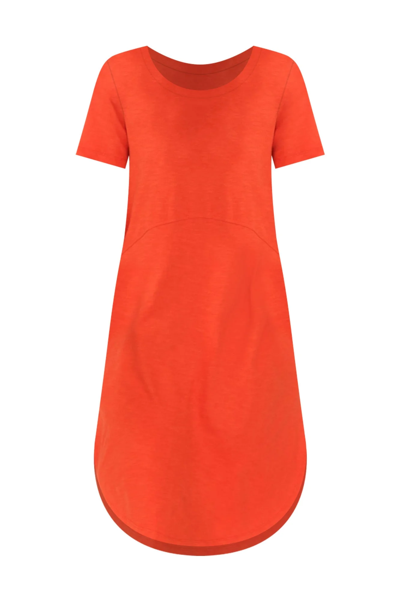 Bay Orange Cotton Tee Dress