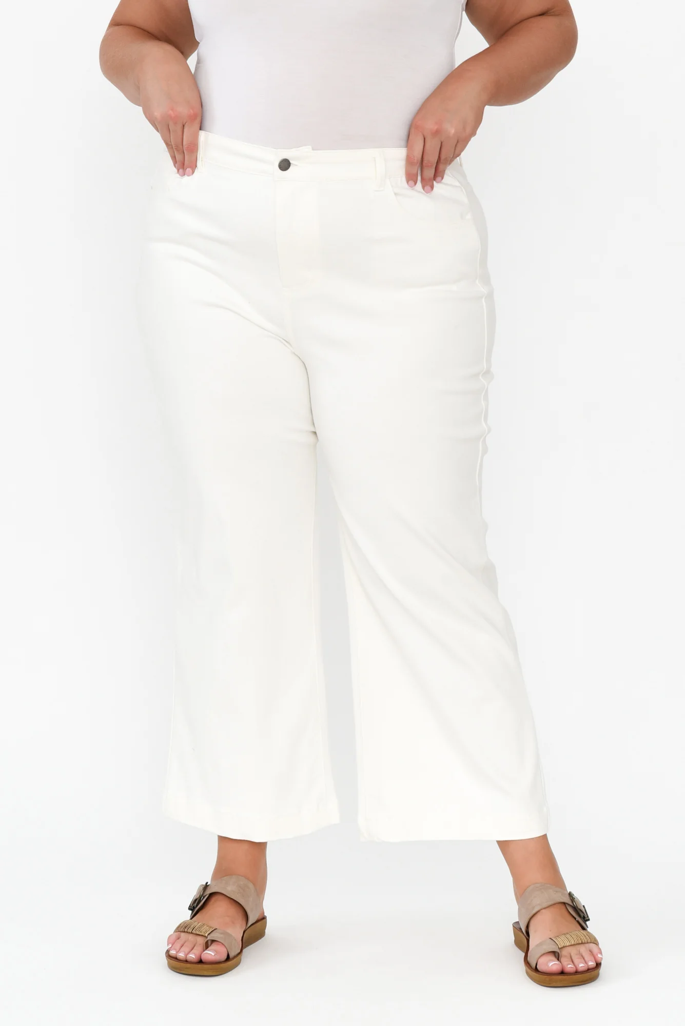 Winnie White Wide Leg Jeans