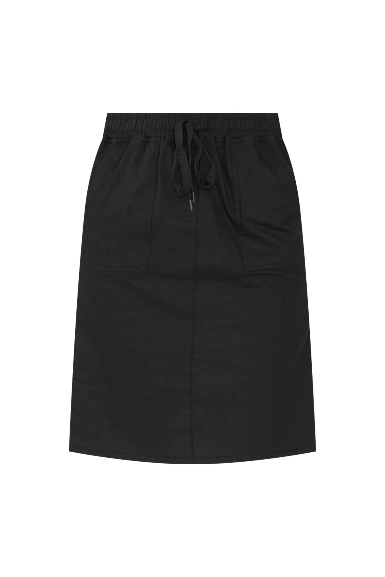 Abigail Black Drawstring Skirt