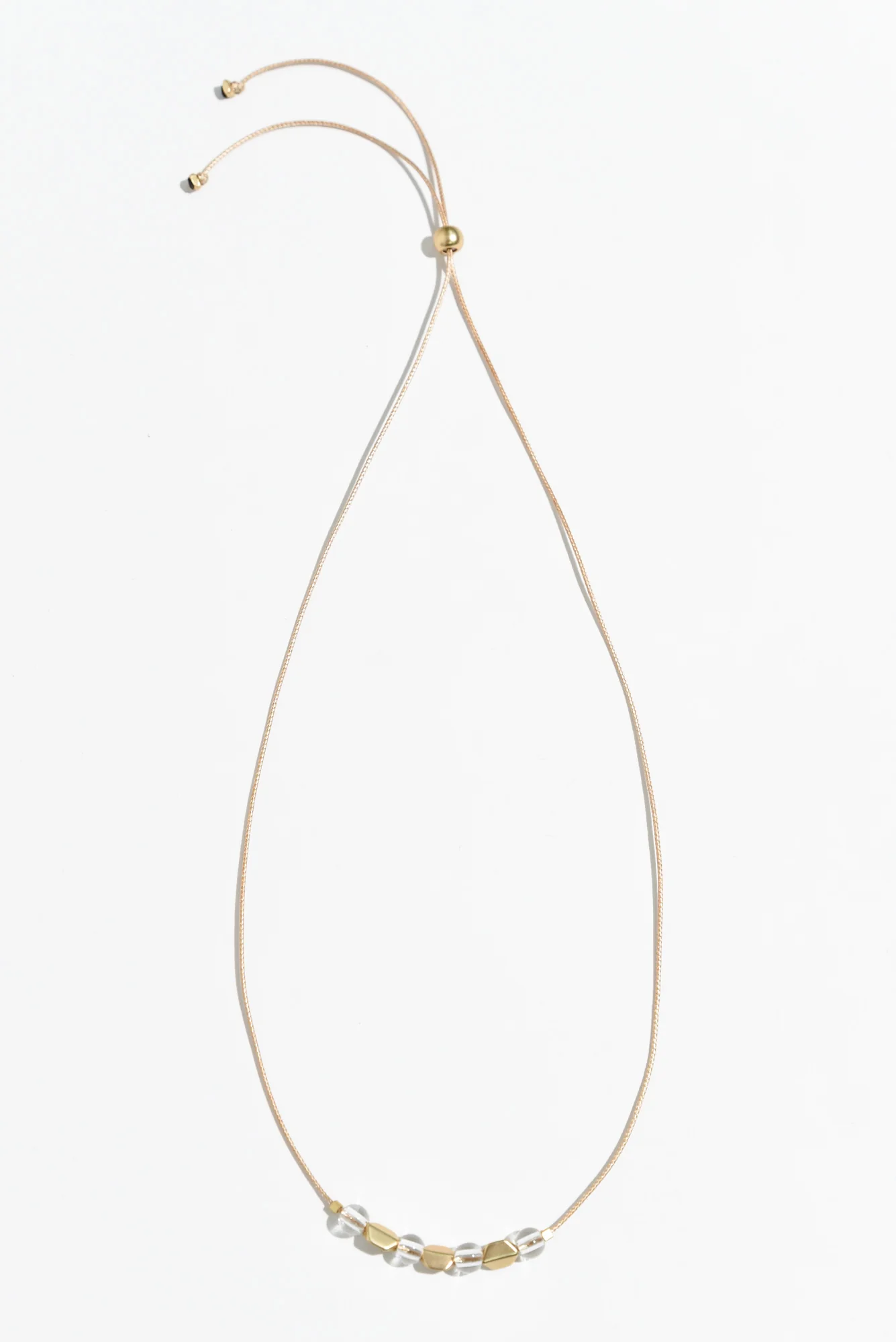 Sunita Gold Beaded Necklace