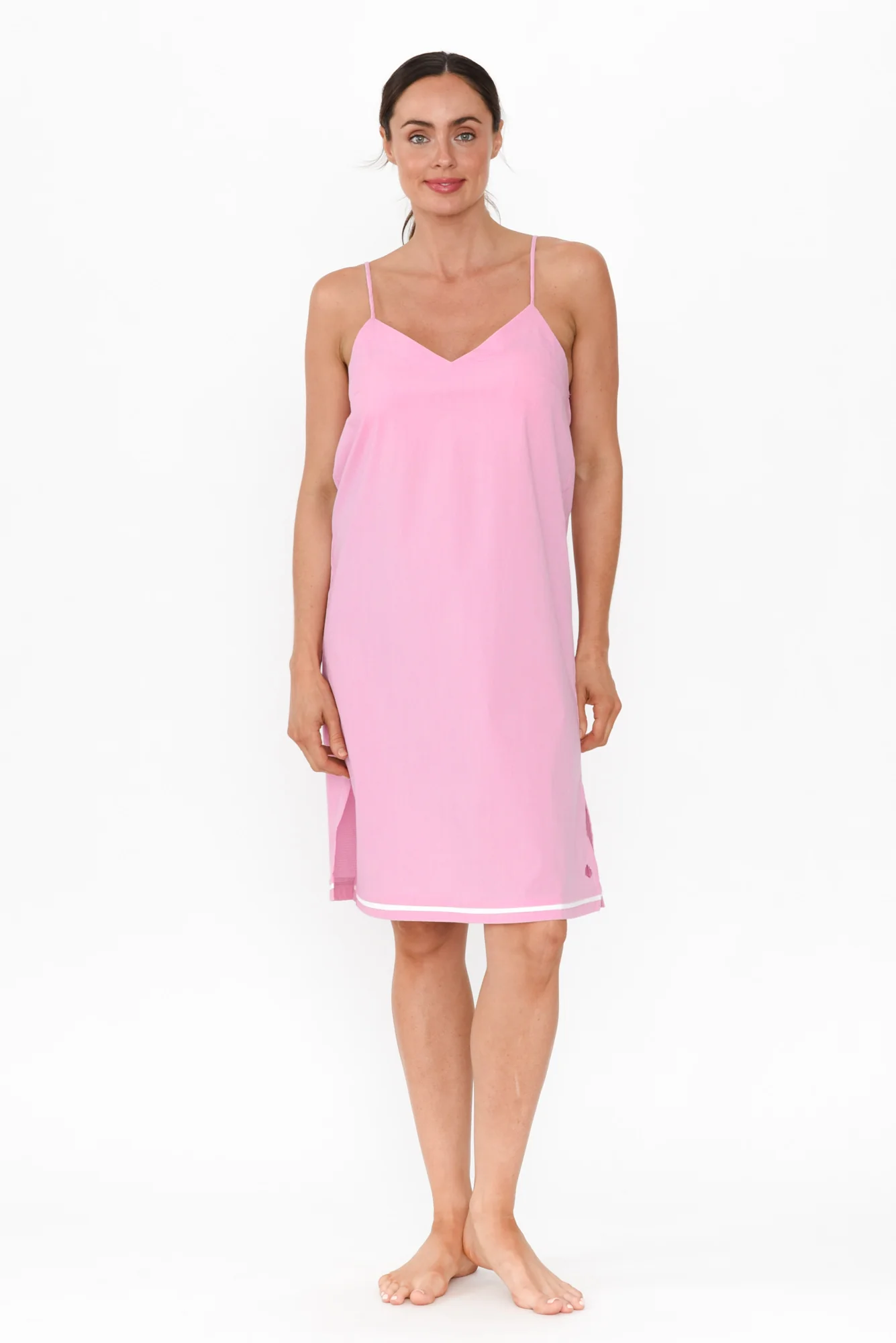 Daniela Pink Gingham Cotton Nightie