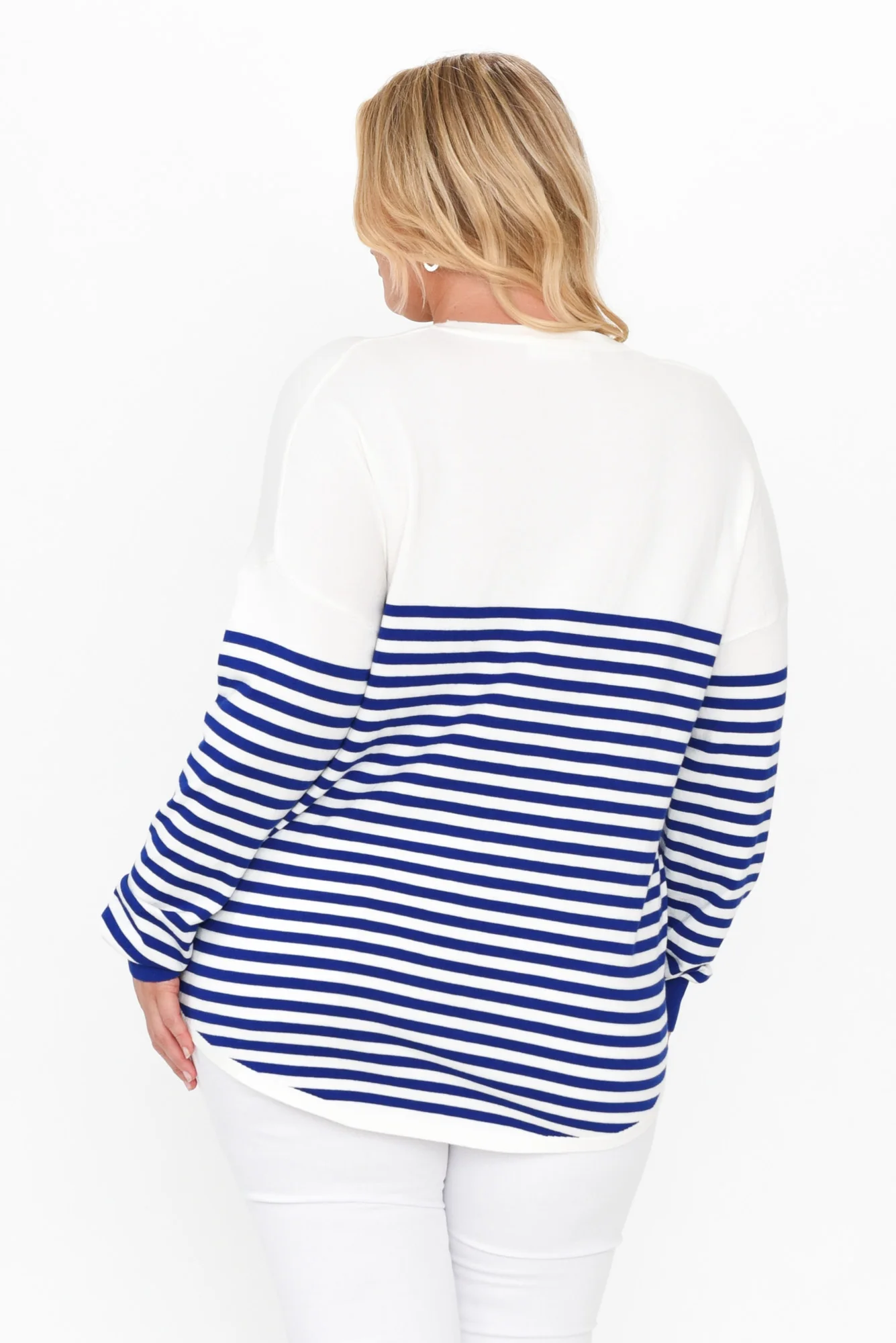 Sophie Cobalt Stripe Knit Jumper