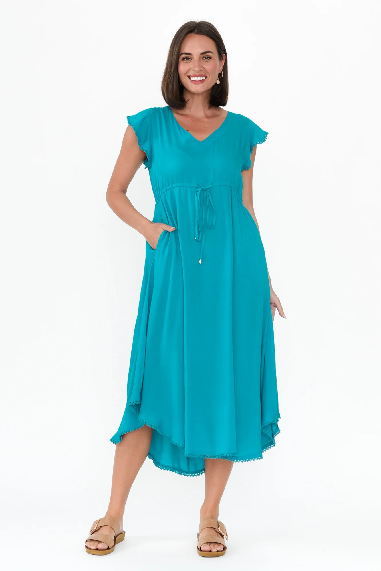 Libby Blue Midi Dress