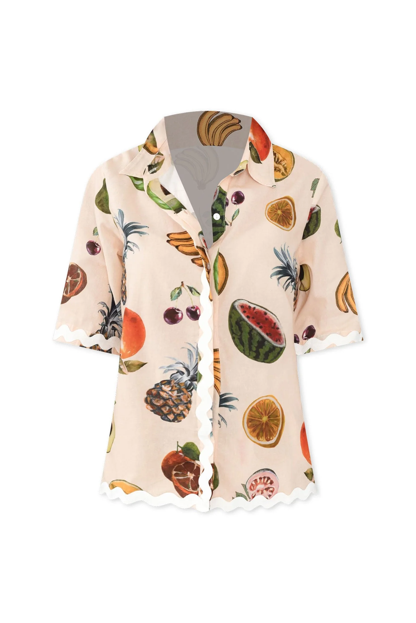 Hera Blush Fruity Linen Cotton Shirt