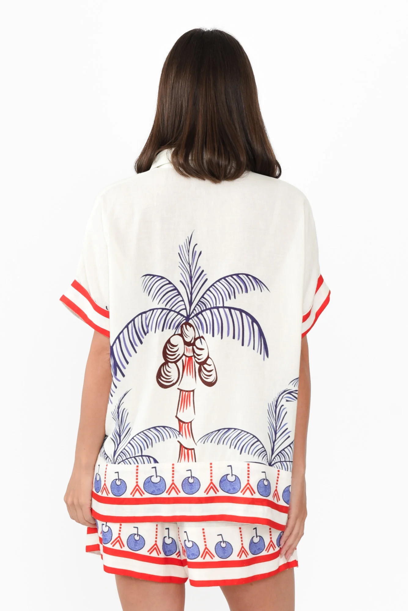 Ali Cream Island Collared Shirt