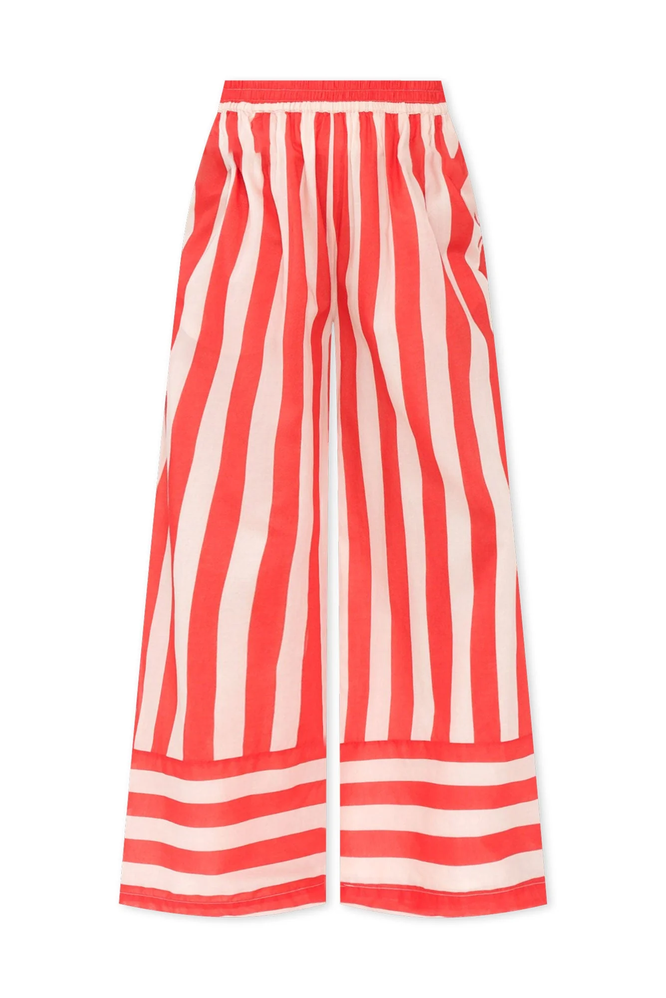 Mariah Red Stripe Cotton Pants