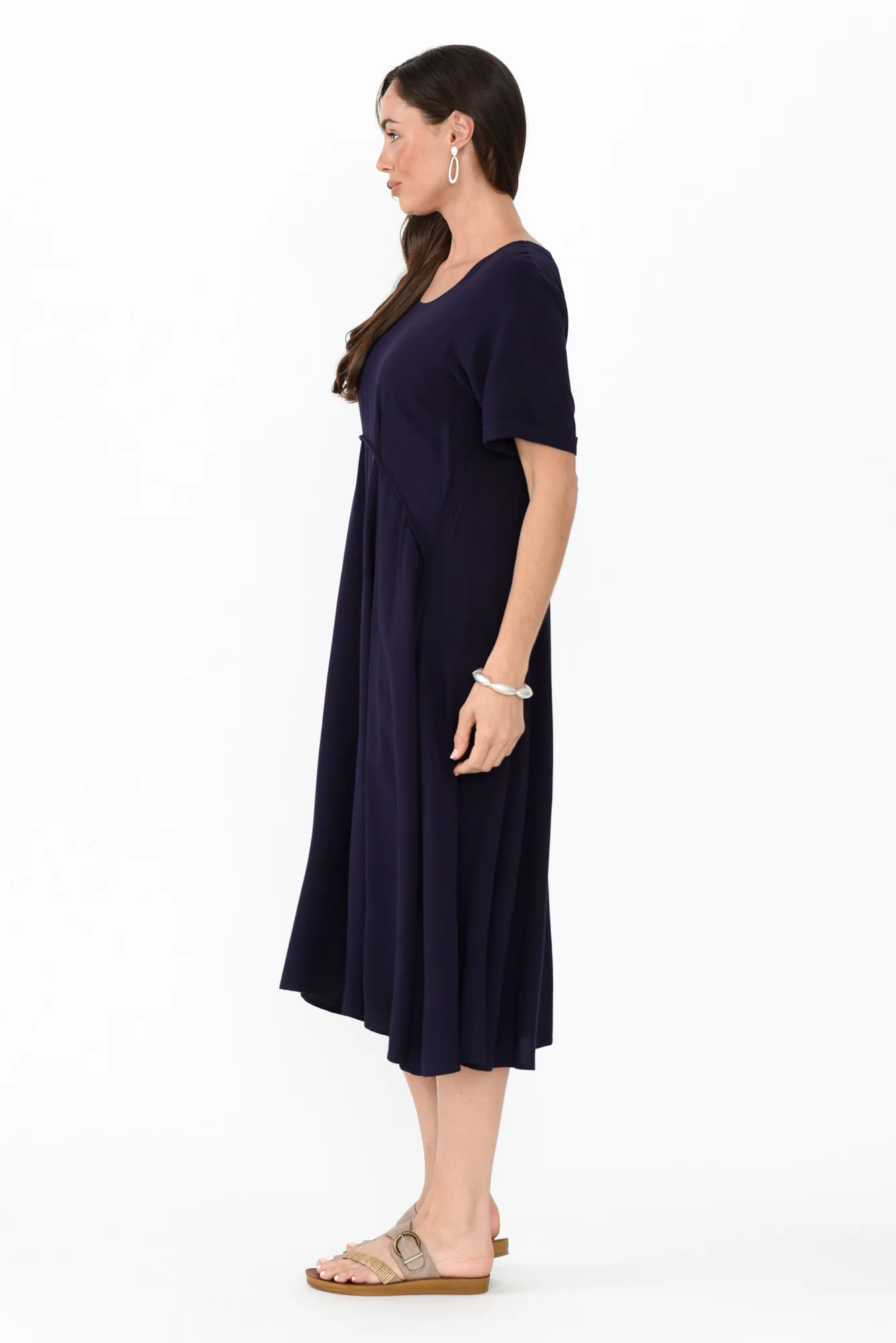 Zaelia Navy Crescent Dress