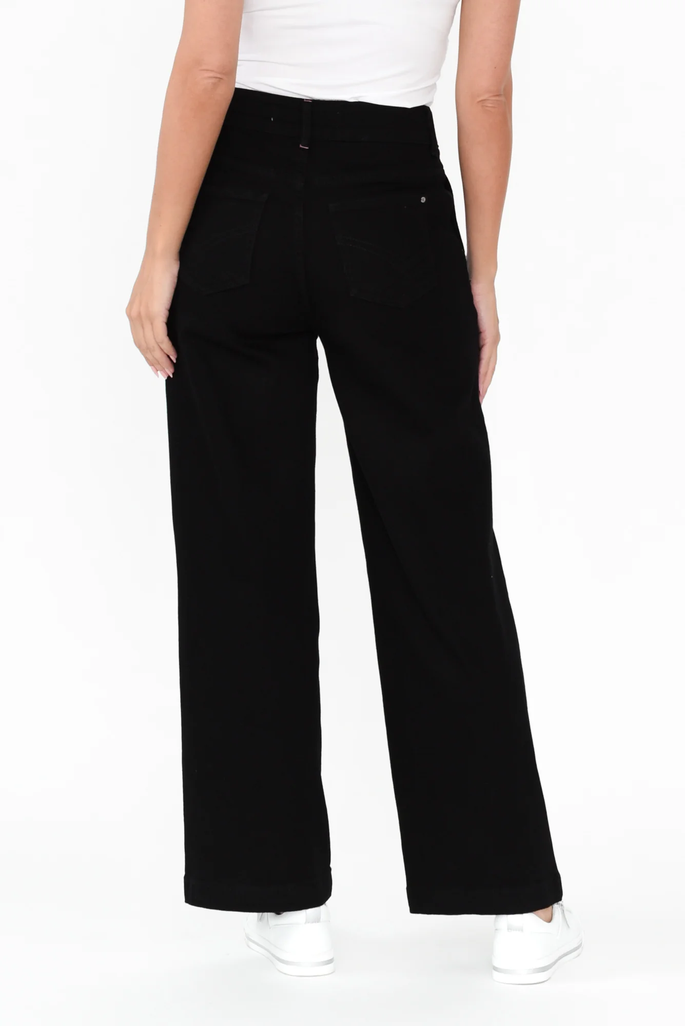 Izzy Black Wide Leg Jeans