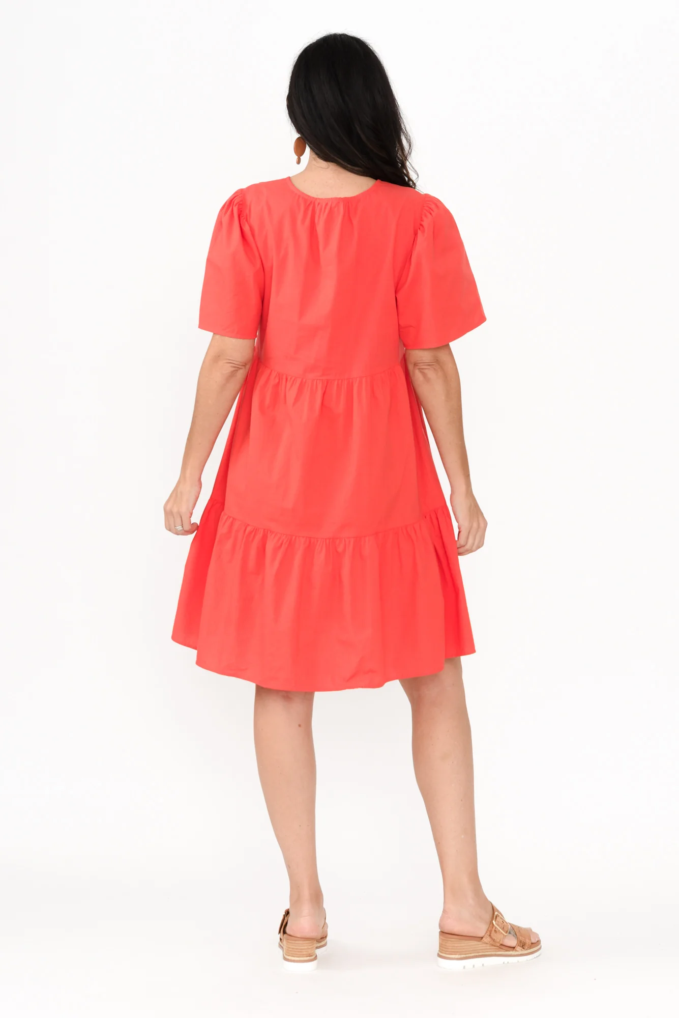 Bacardi Melon Tier Cotton Dress