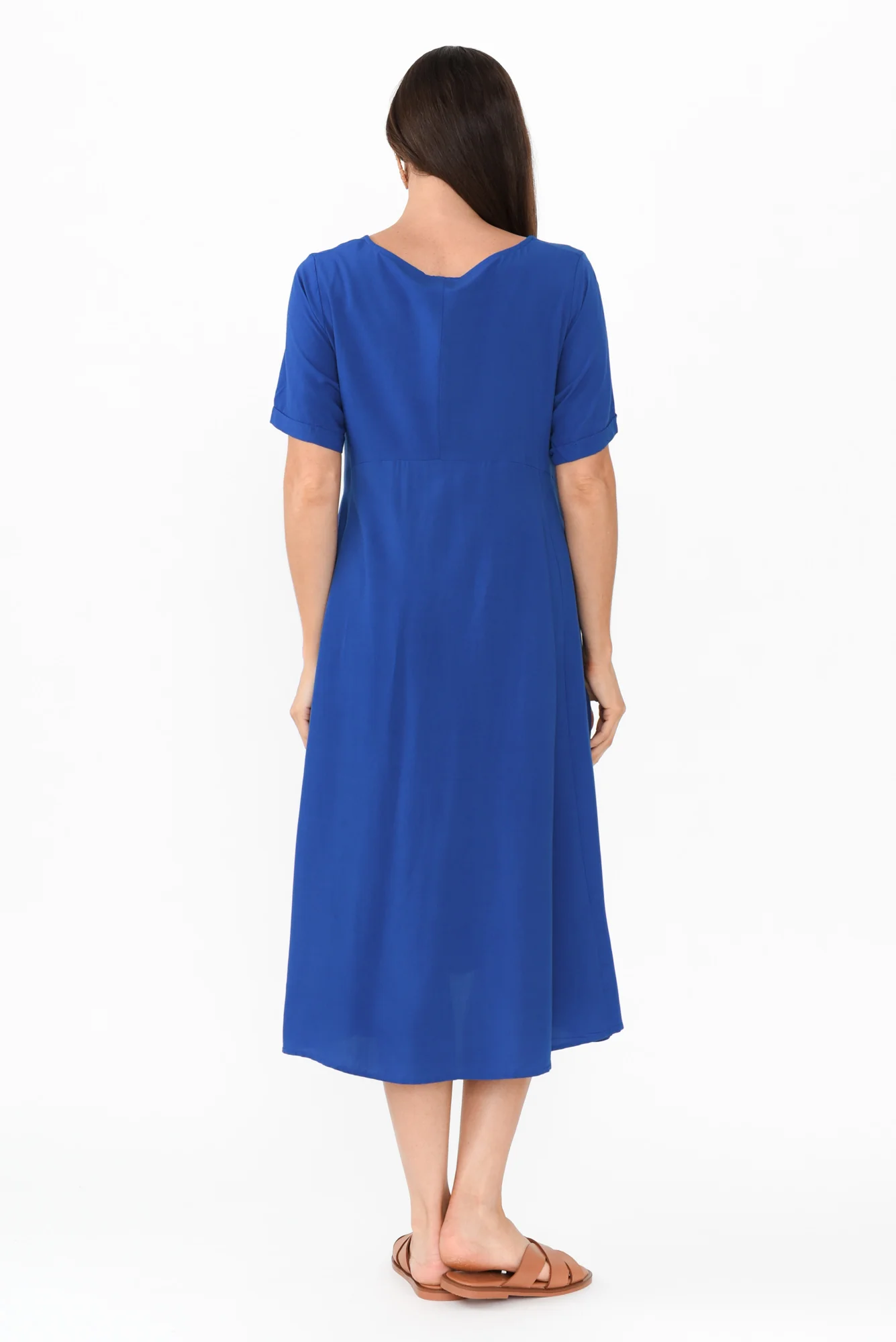 Zaelia Cobalt Crescent Dress