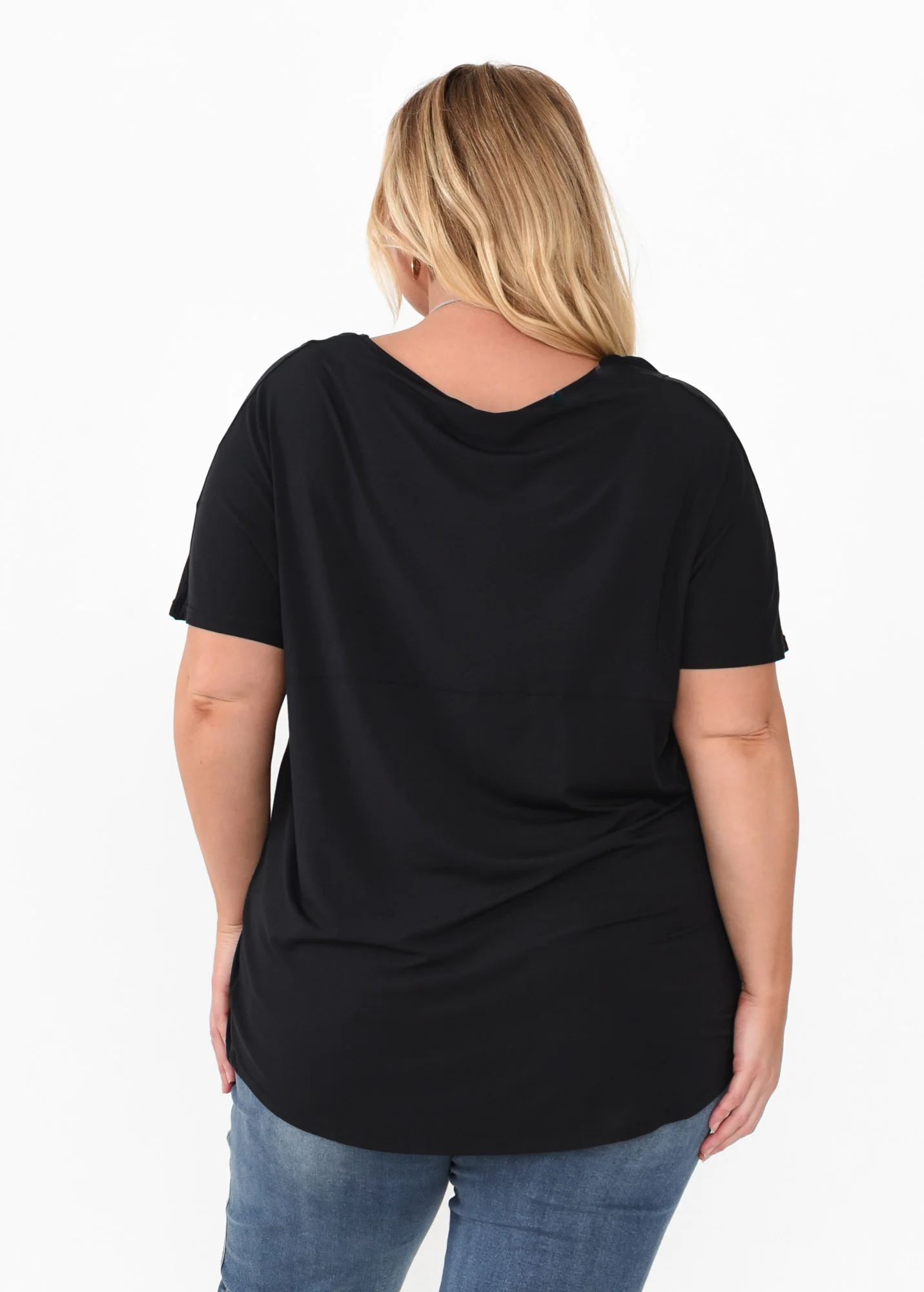 Ivy Black Micro Modal Swing Tee