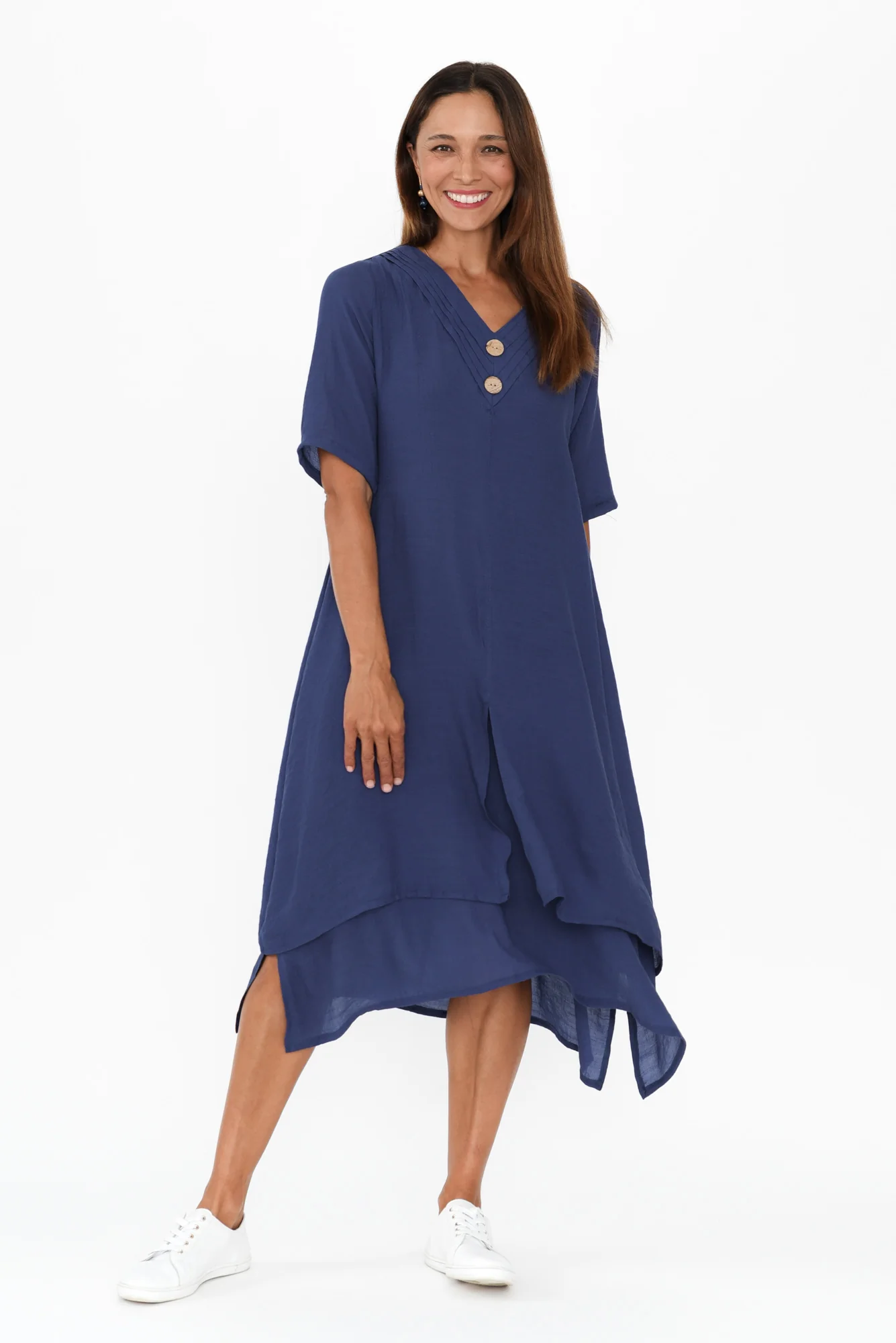 Nala Deep Blue Layers Dress