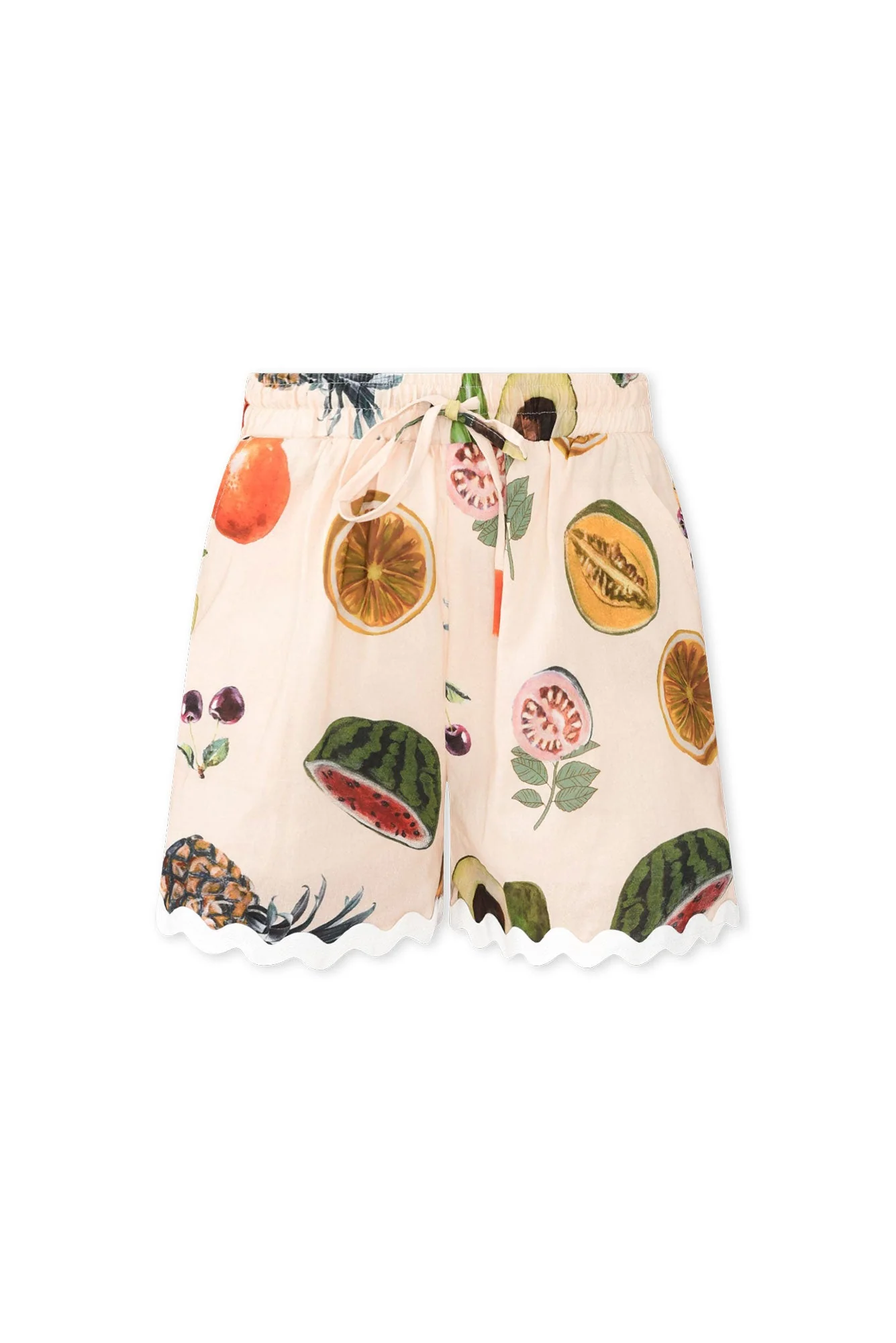 Henrik Blush Fruity Linen Cotton Shorts
