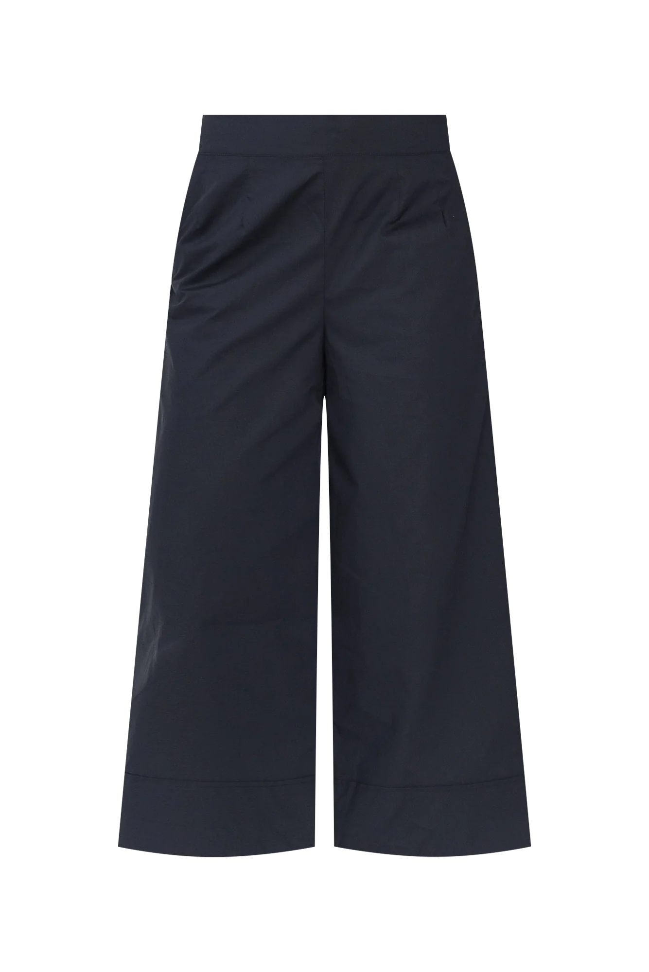 Bradie Navy Cotton Wide Leg Pants