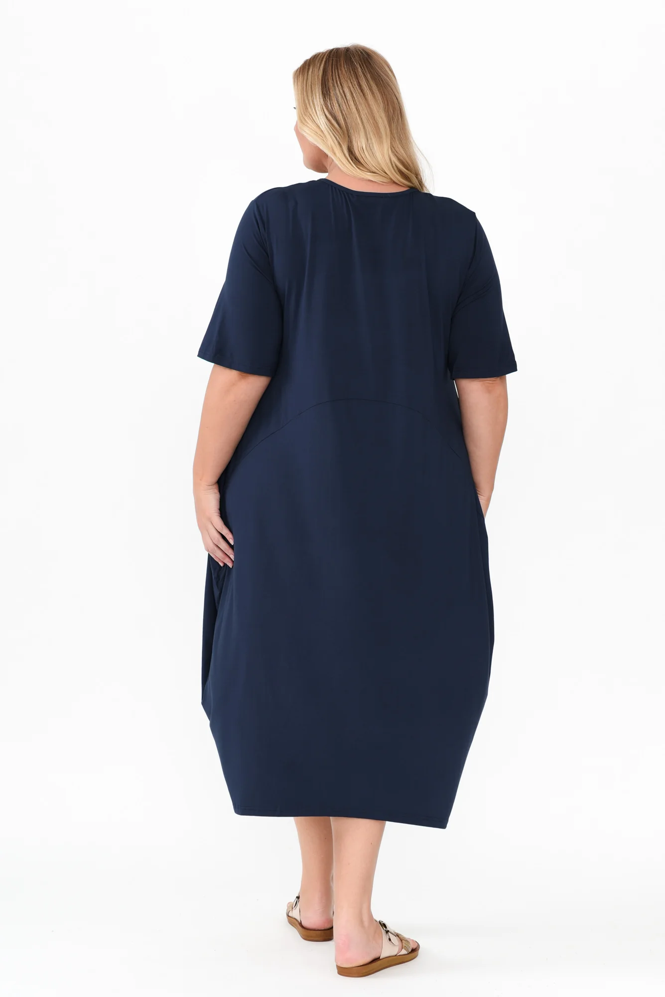 Samiya Navy Bamboo Dress