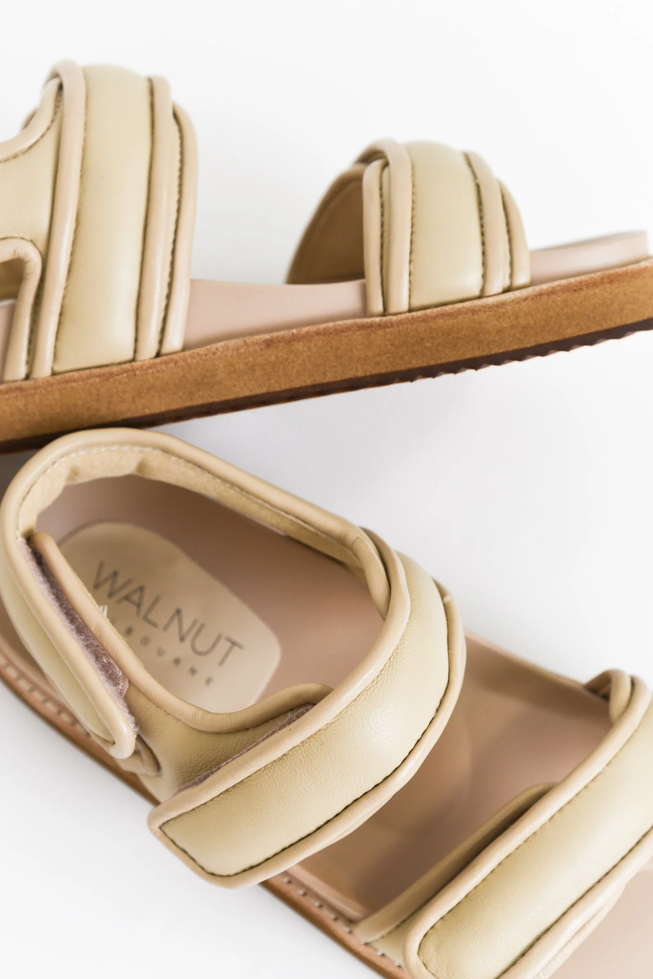 Peta Beige Leather Strappy Sandal