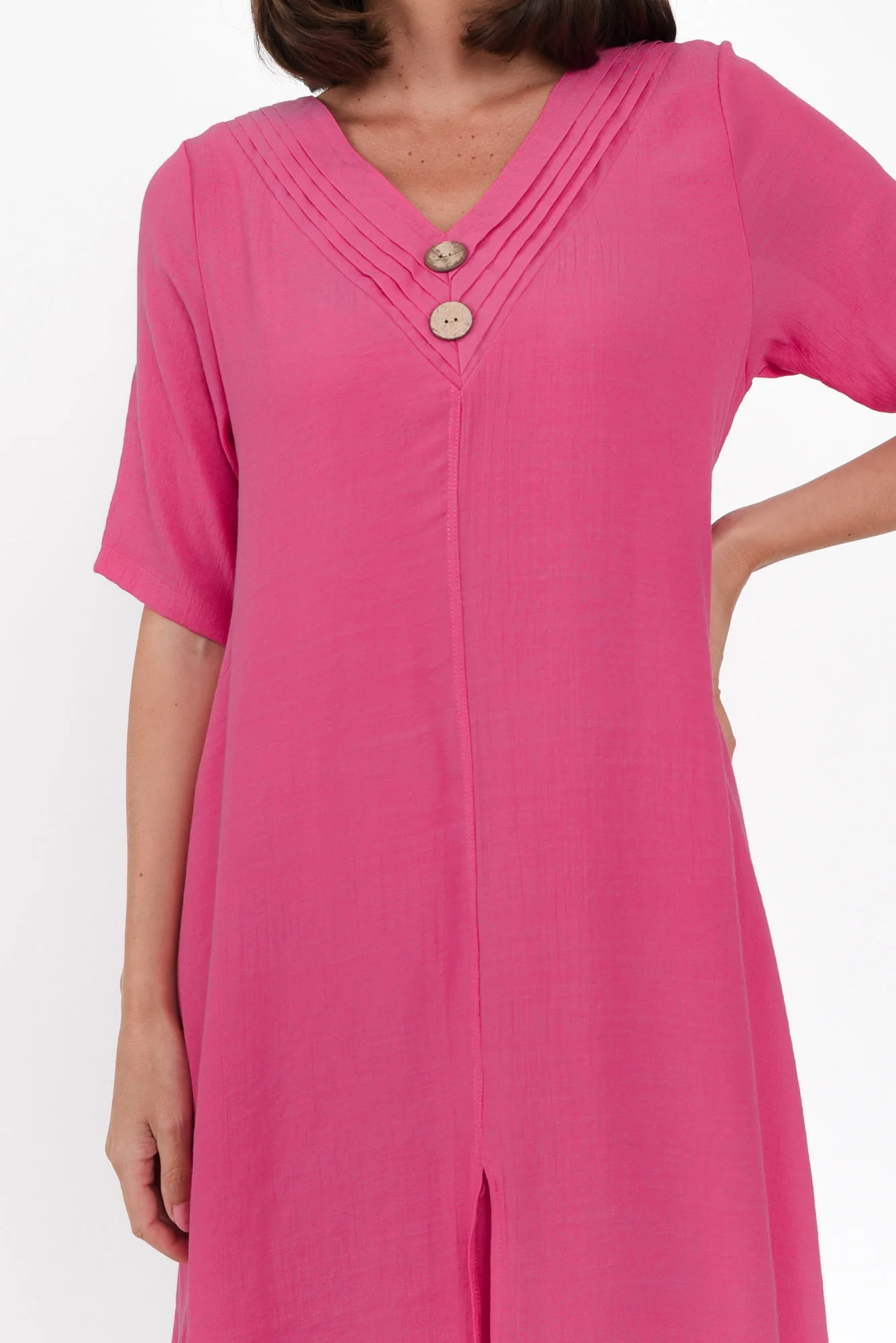 Nala Hot Pink Layers Dress