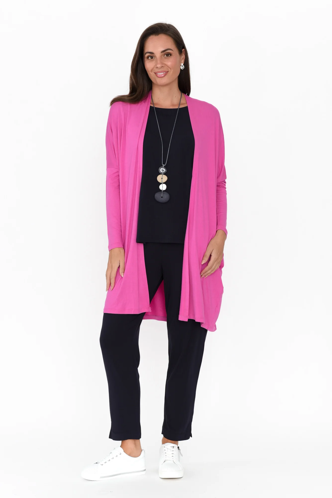 Margot Flamingo Pink Cardigan
