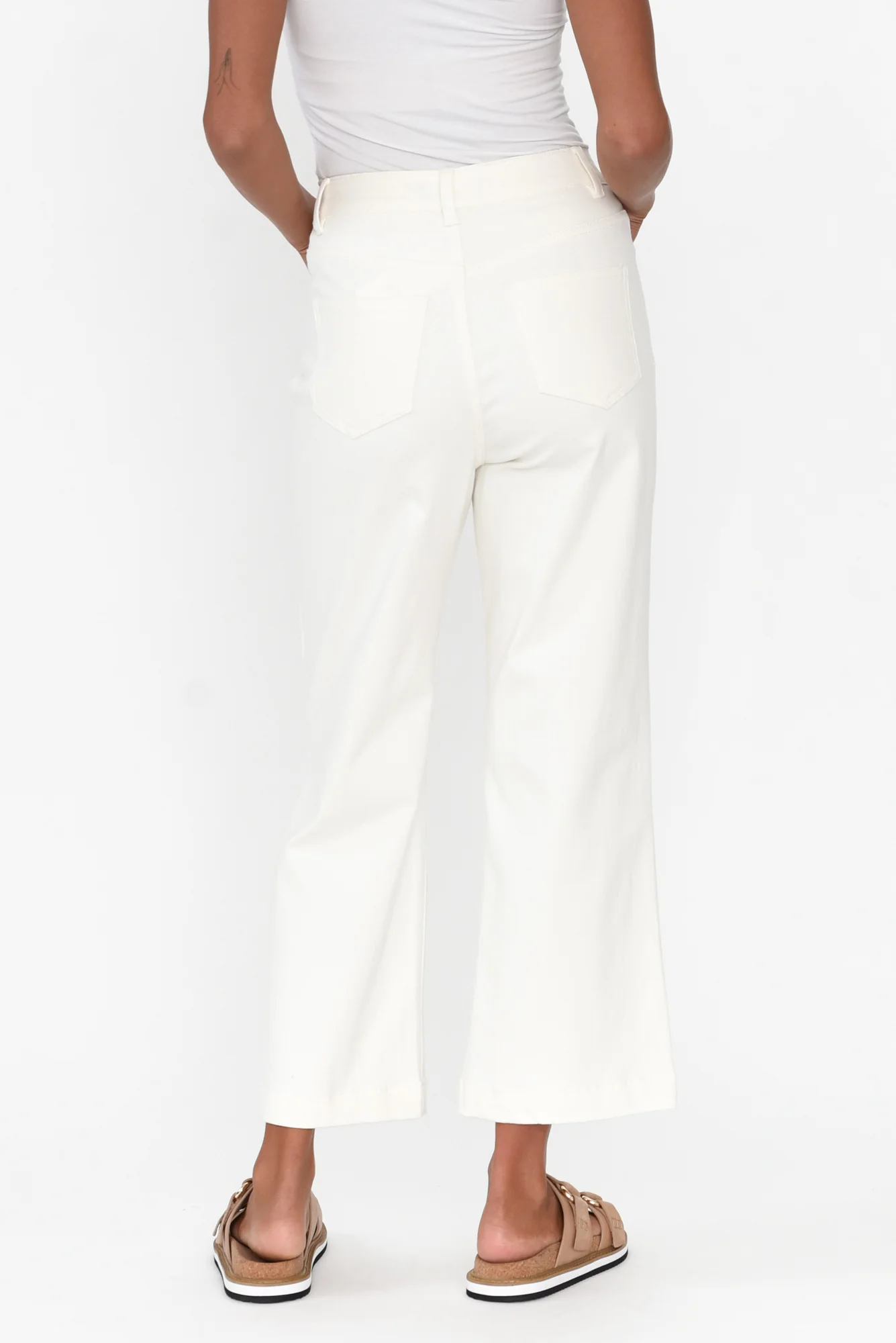 Winnie White Wide Leg Jeans