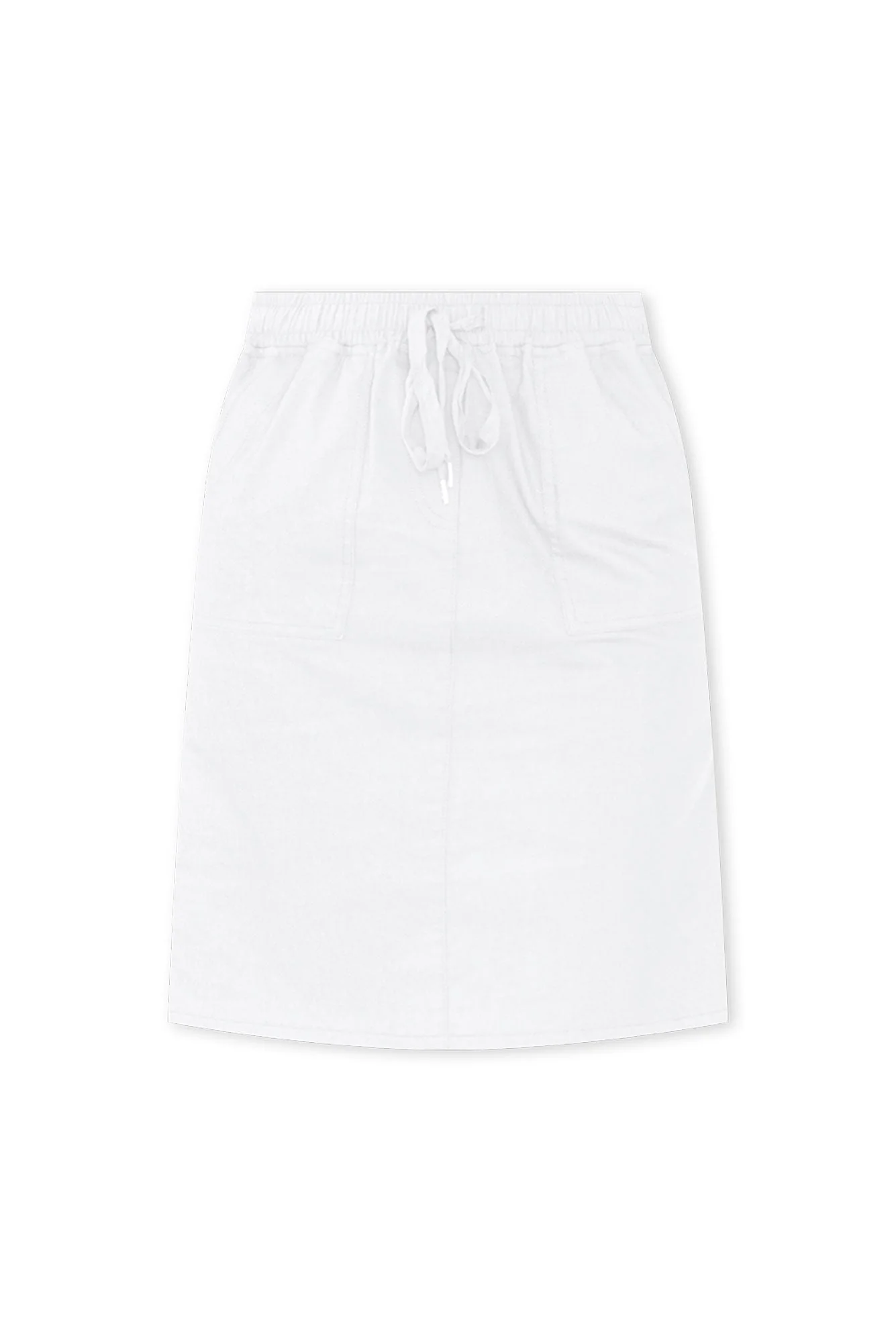 Abigail White Drawstring Skirt