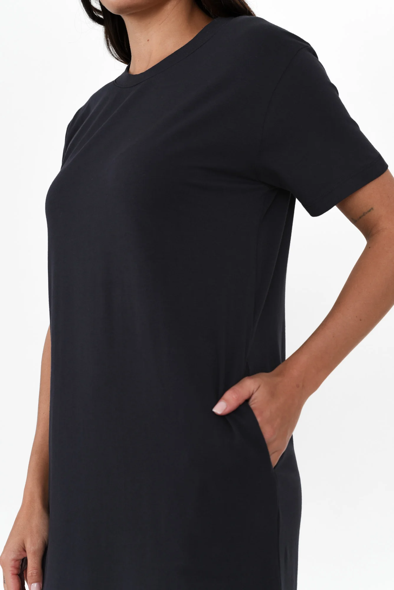 Ottawa Navy Cotton Tee Dress