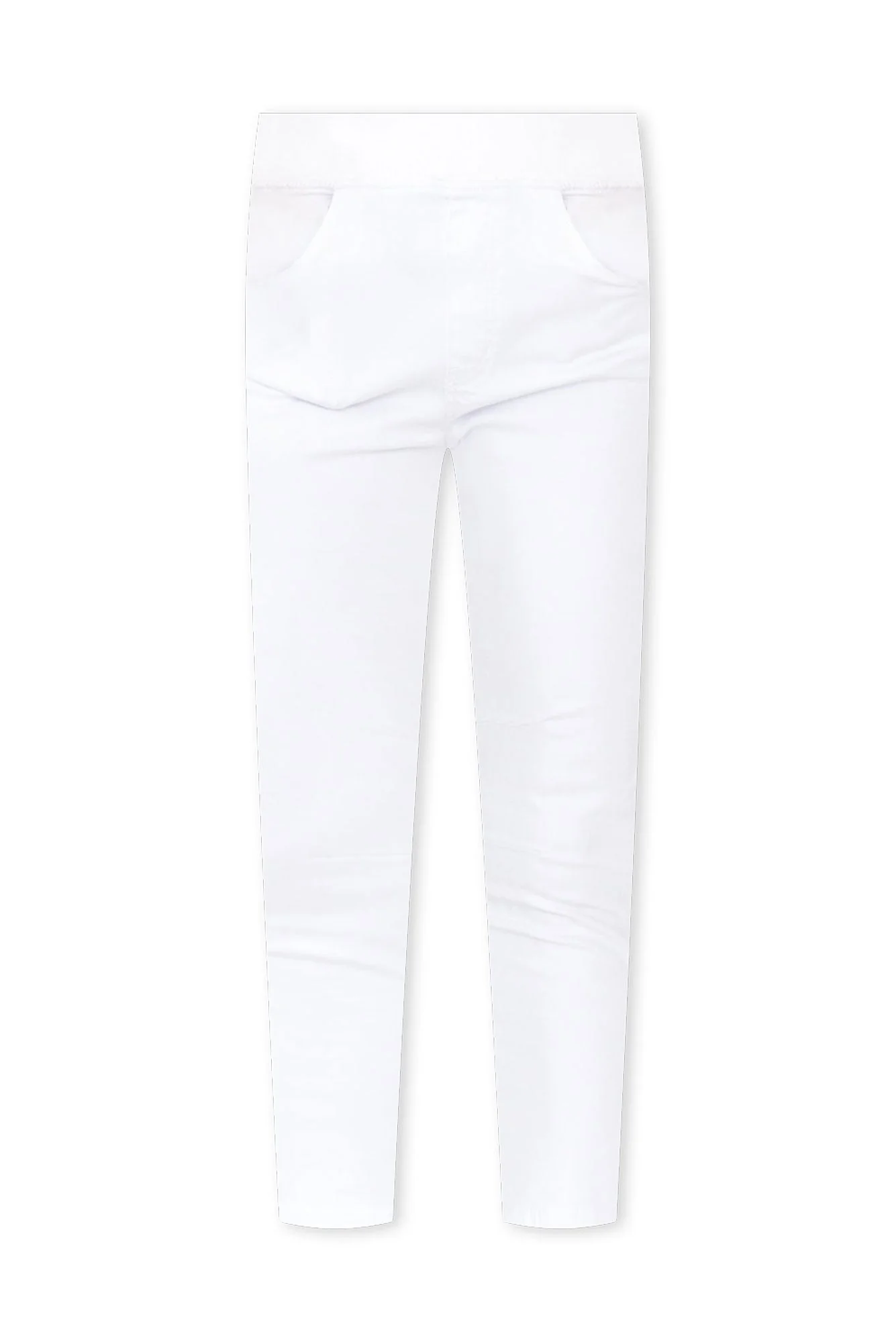 Bella White Cotton Stretch Jeans