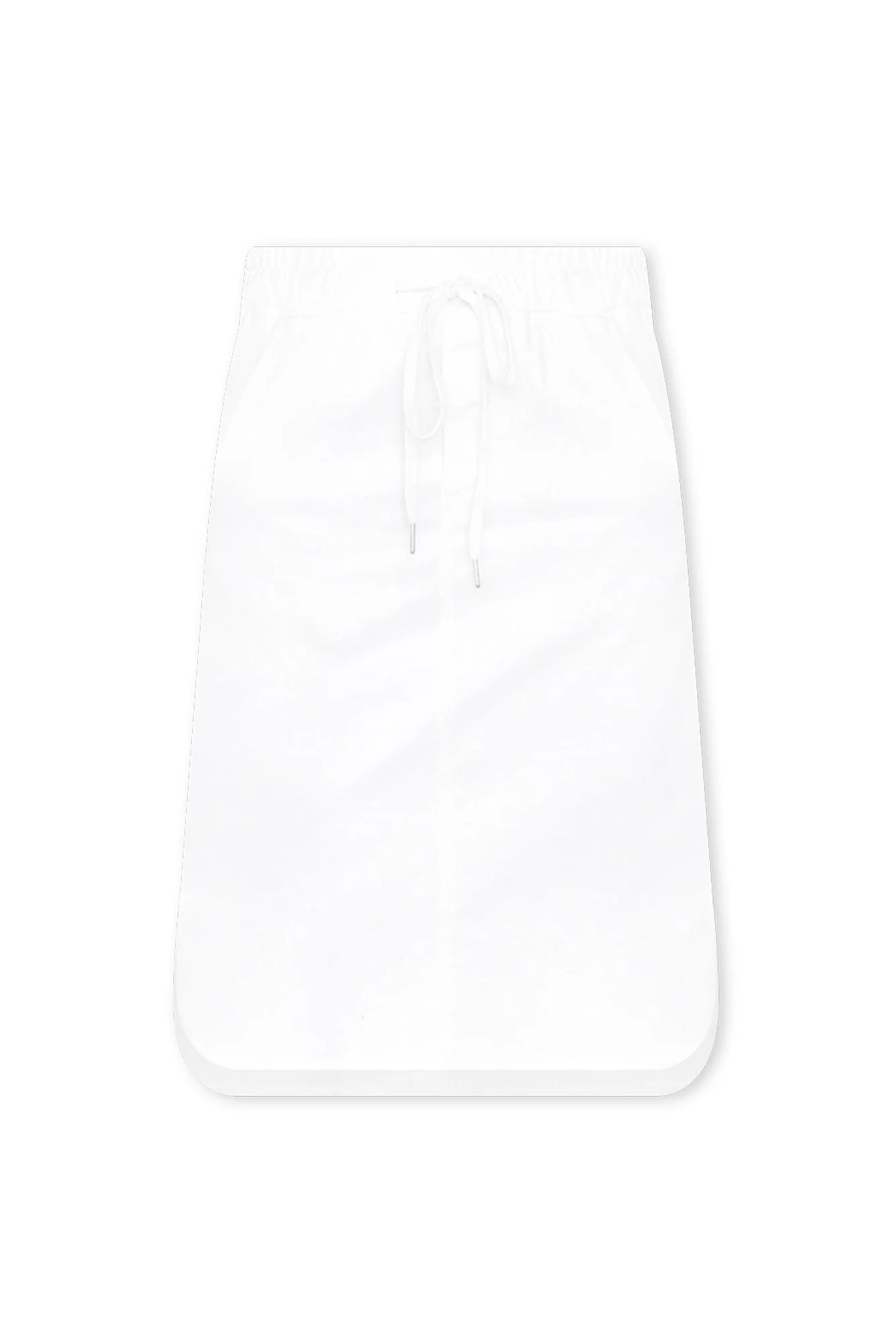 Alina White Denim Drawstring Skirt