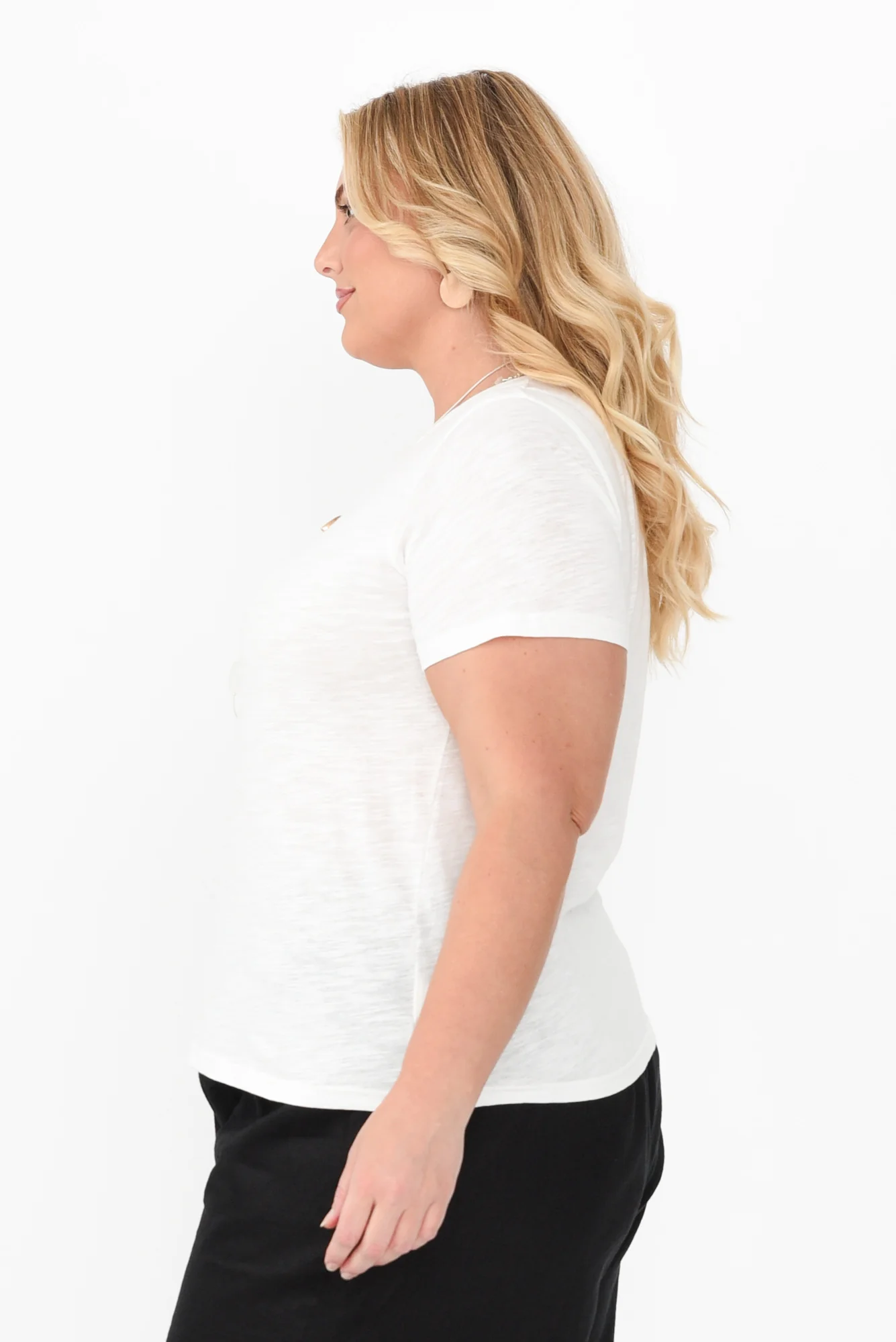 Wynne White Cotton Tee