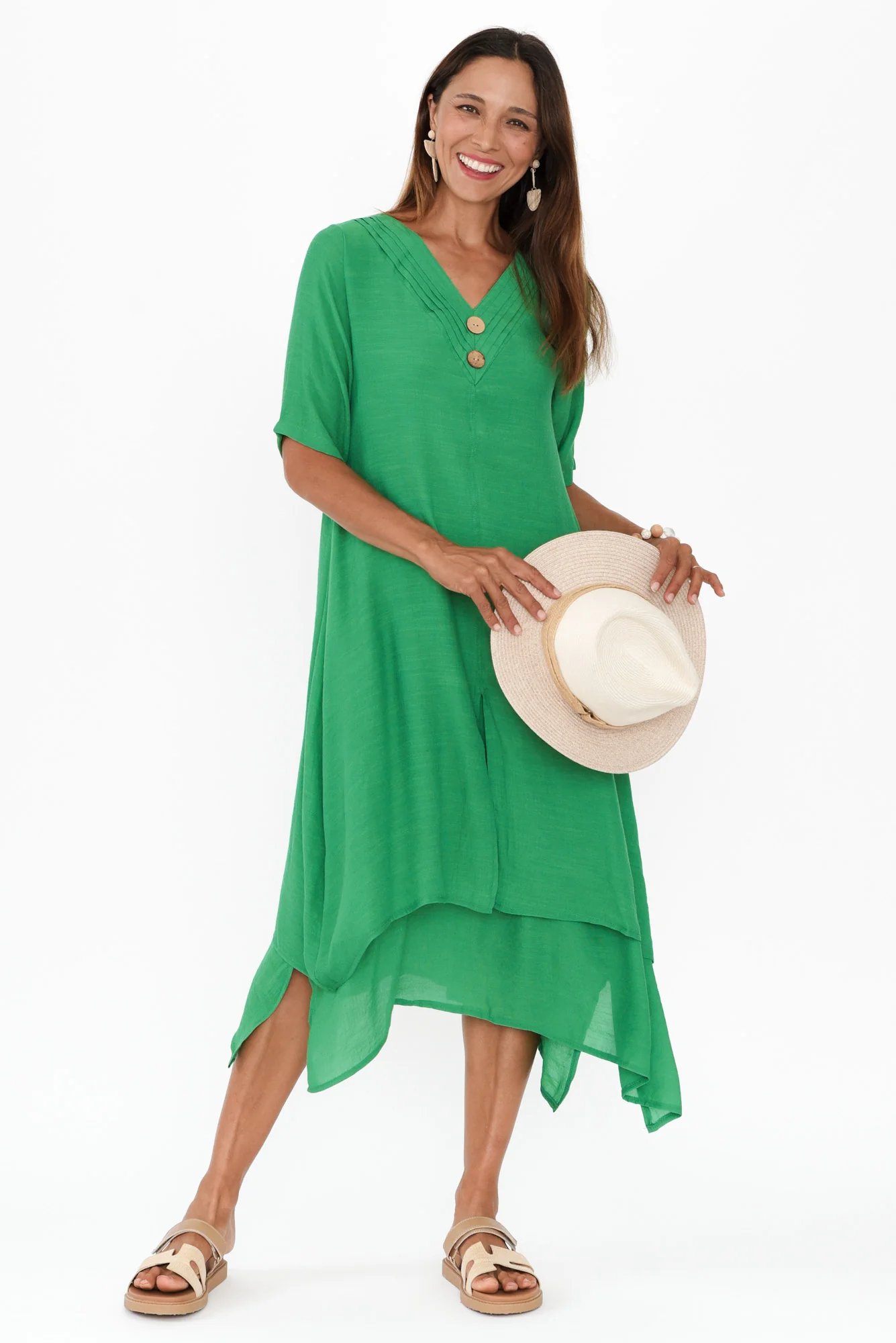 Nala Green Layers Dress