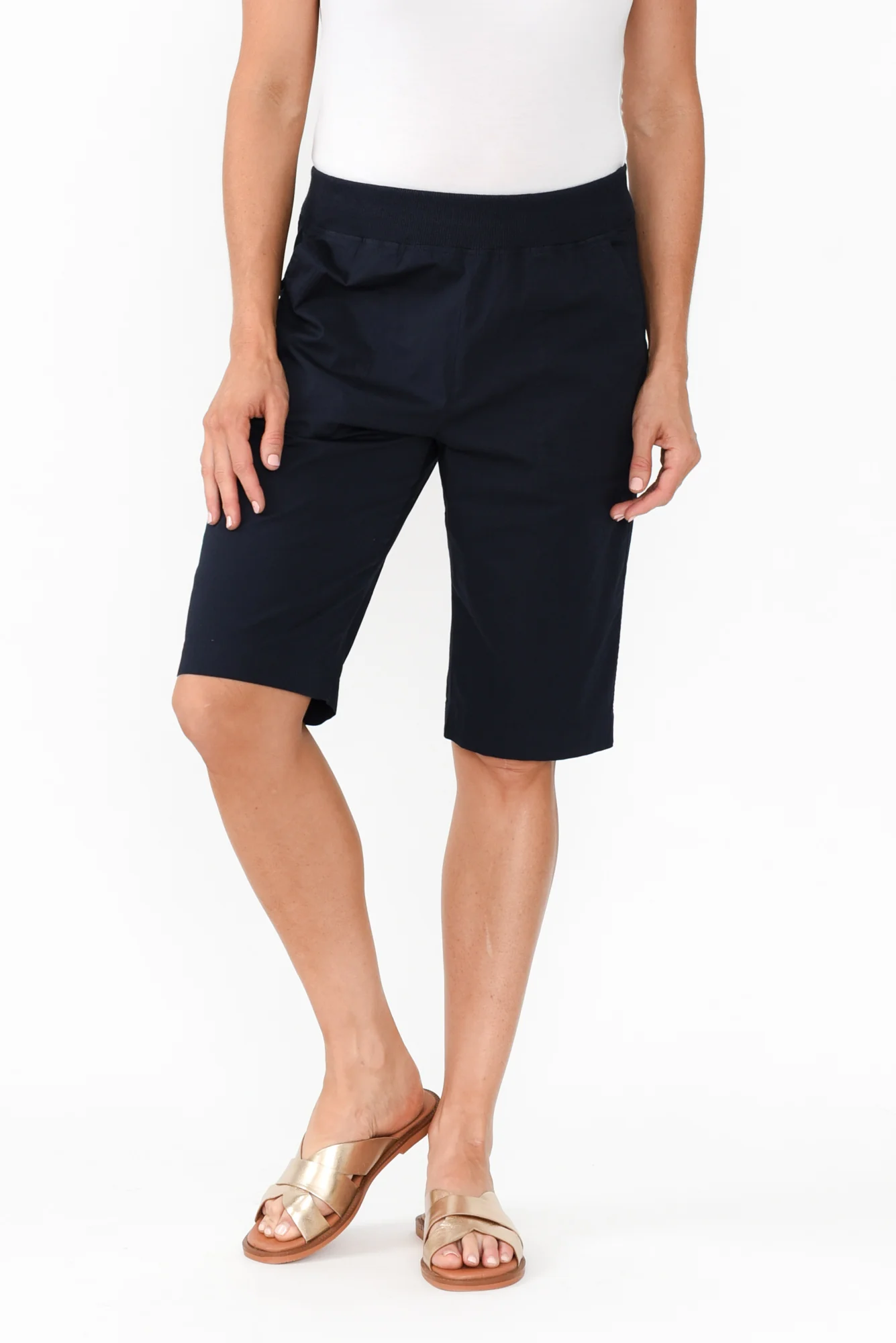 Wilson Navy Cotton Shorts