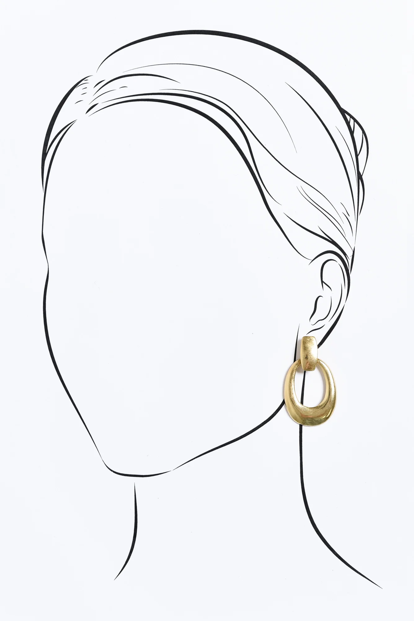 Sala Gold Disk Pendant Earrings