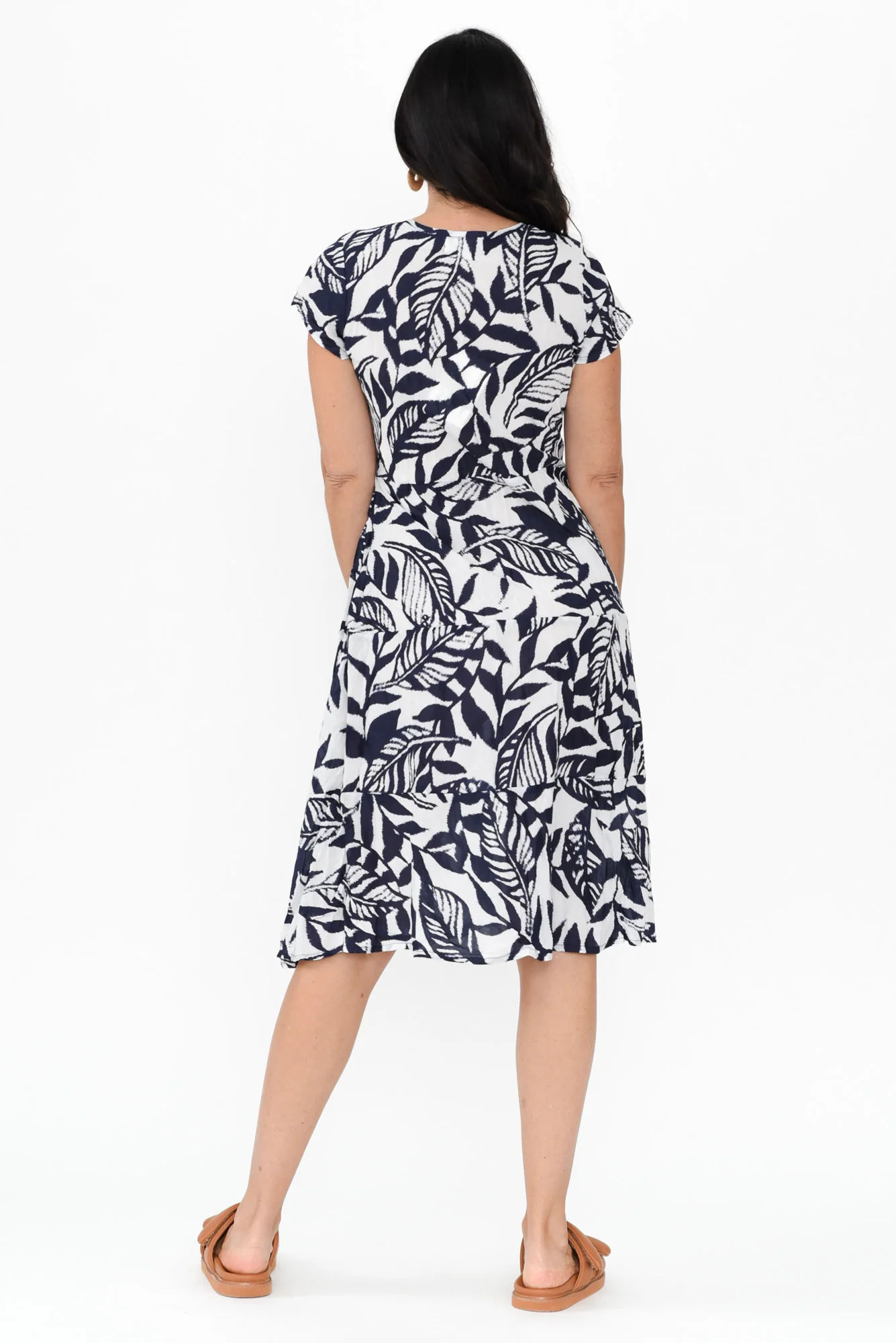 Hayman Navy Floral Cotton Dress