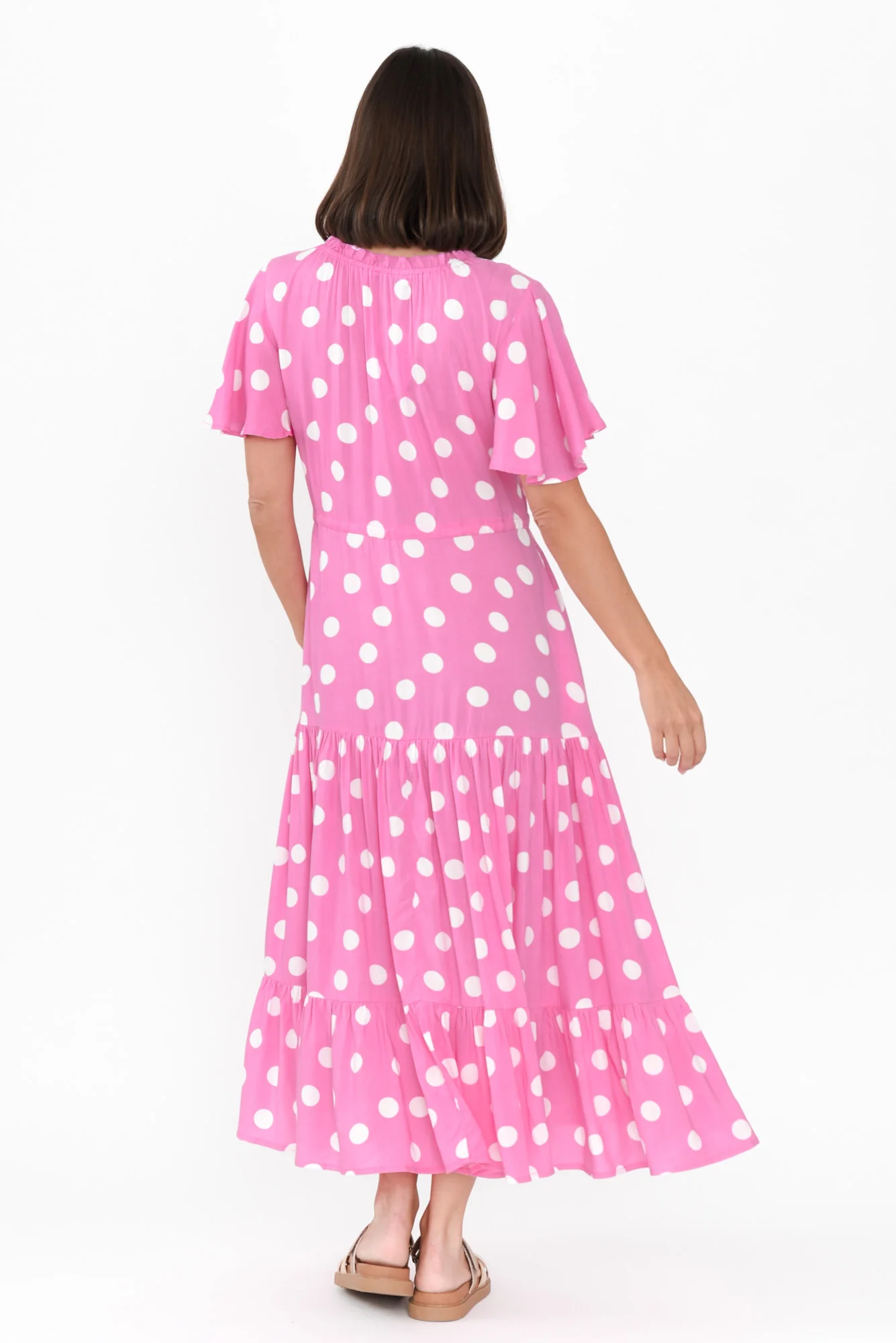 Lishka Pink Spot Tie Dress