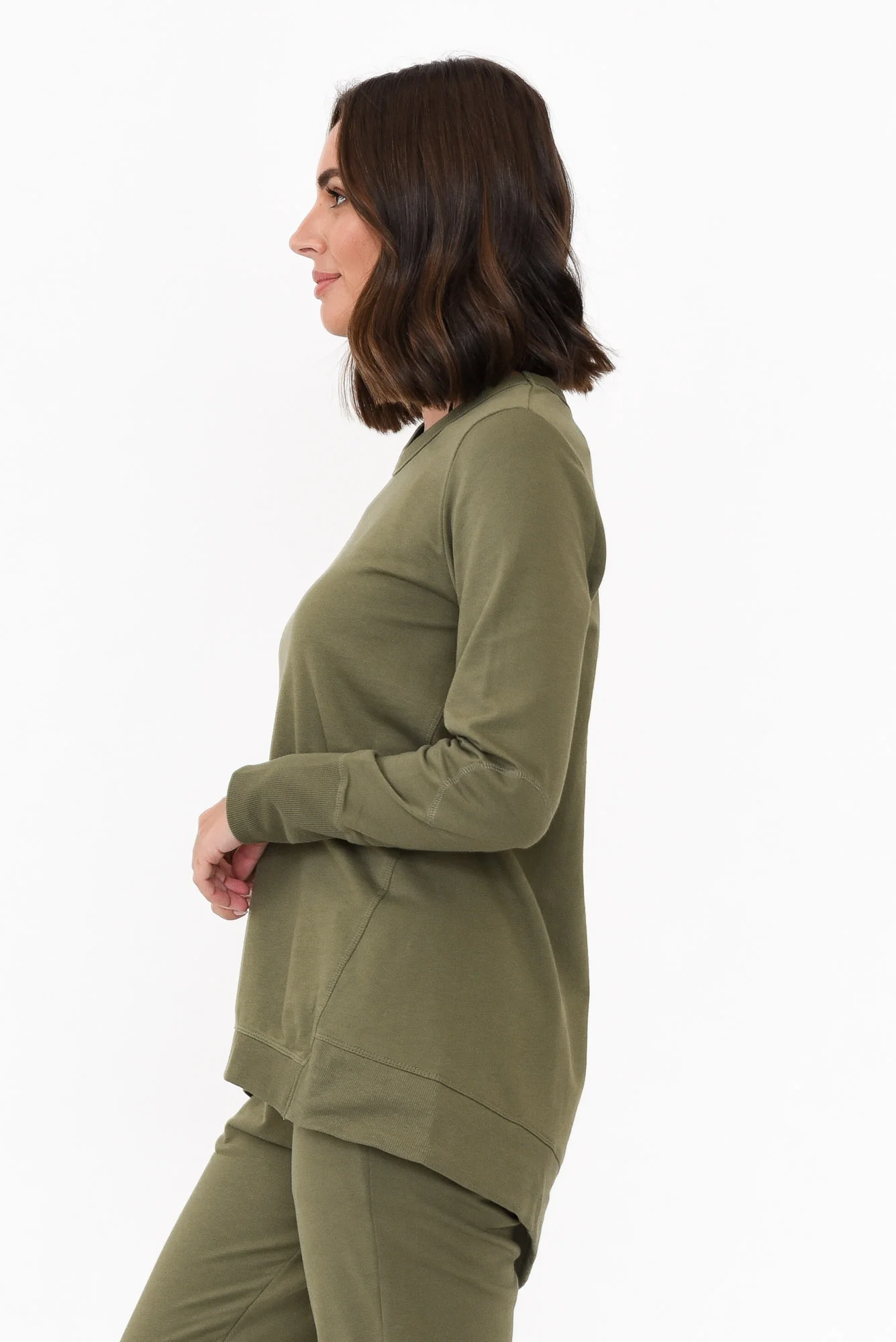 Dolly Khaki Cotton Jumper