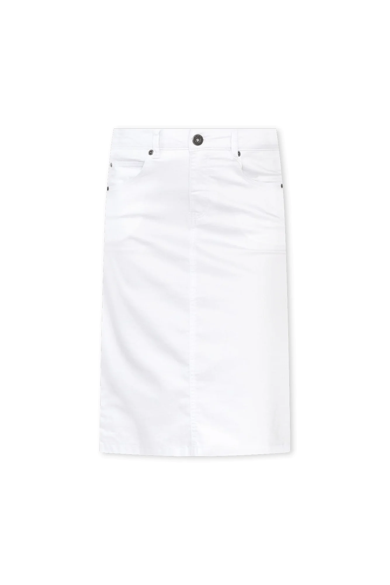Palin White Zip Front Skirt