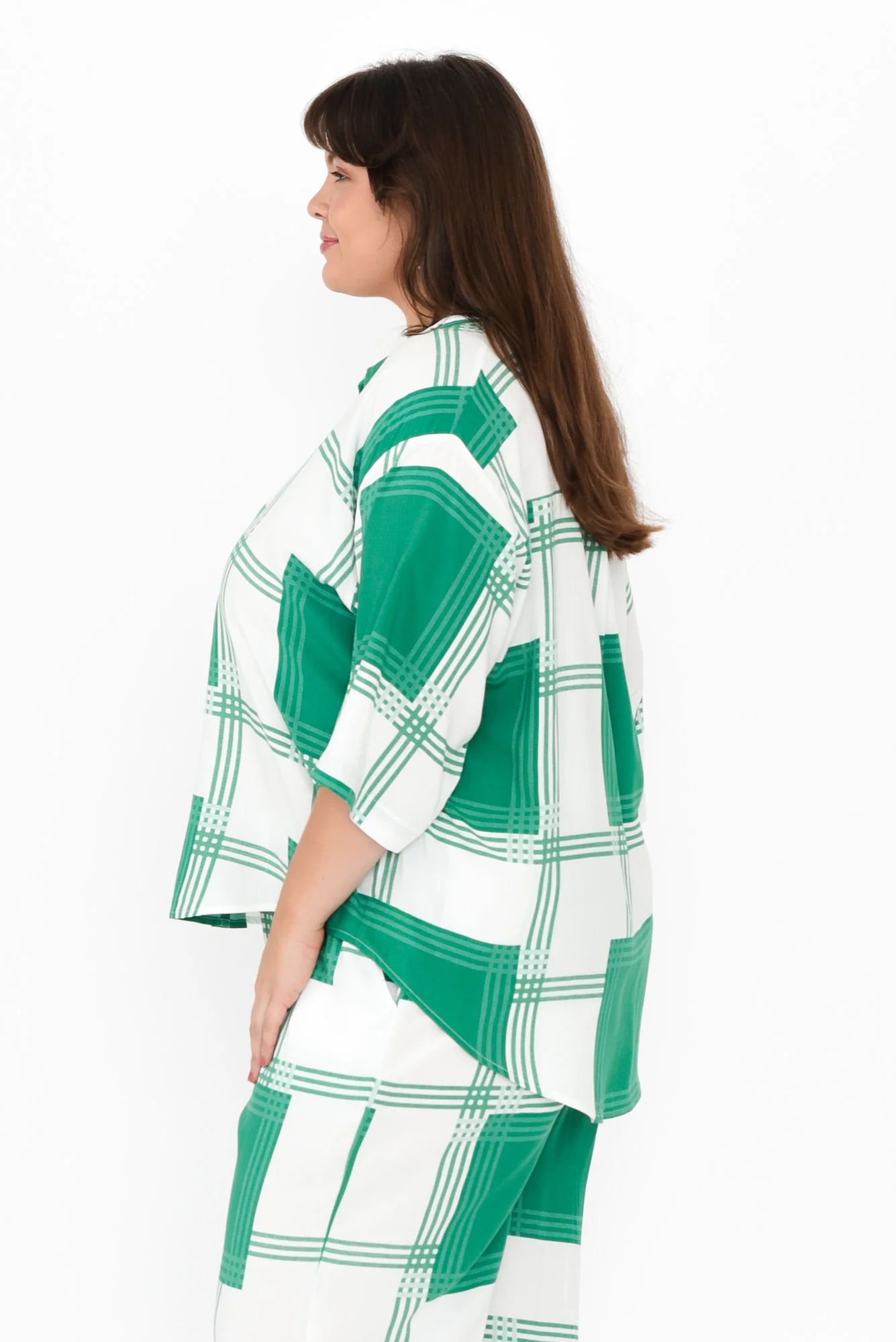 Lexie Green Check Shirt