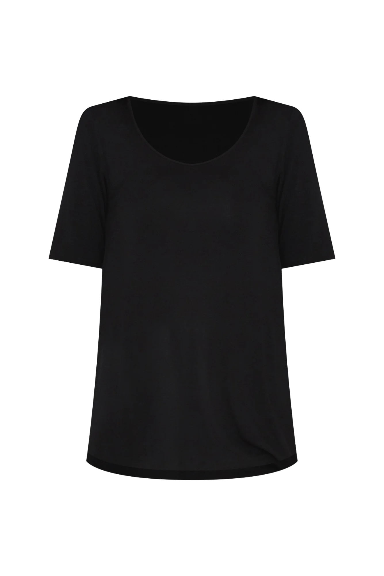 Carter Black Bamboo Tunic Top