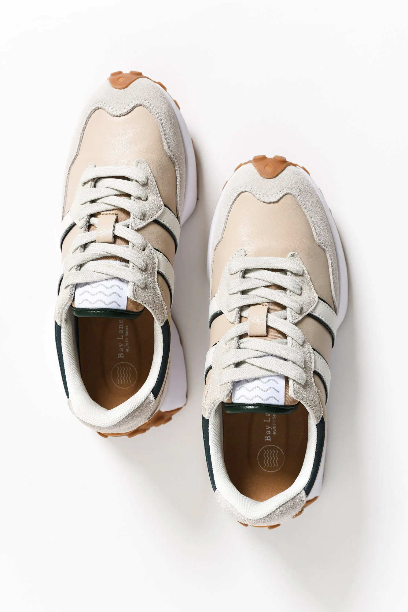 Flex Natural Stripe Leather Sneaker