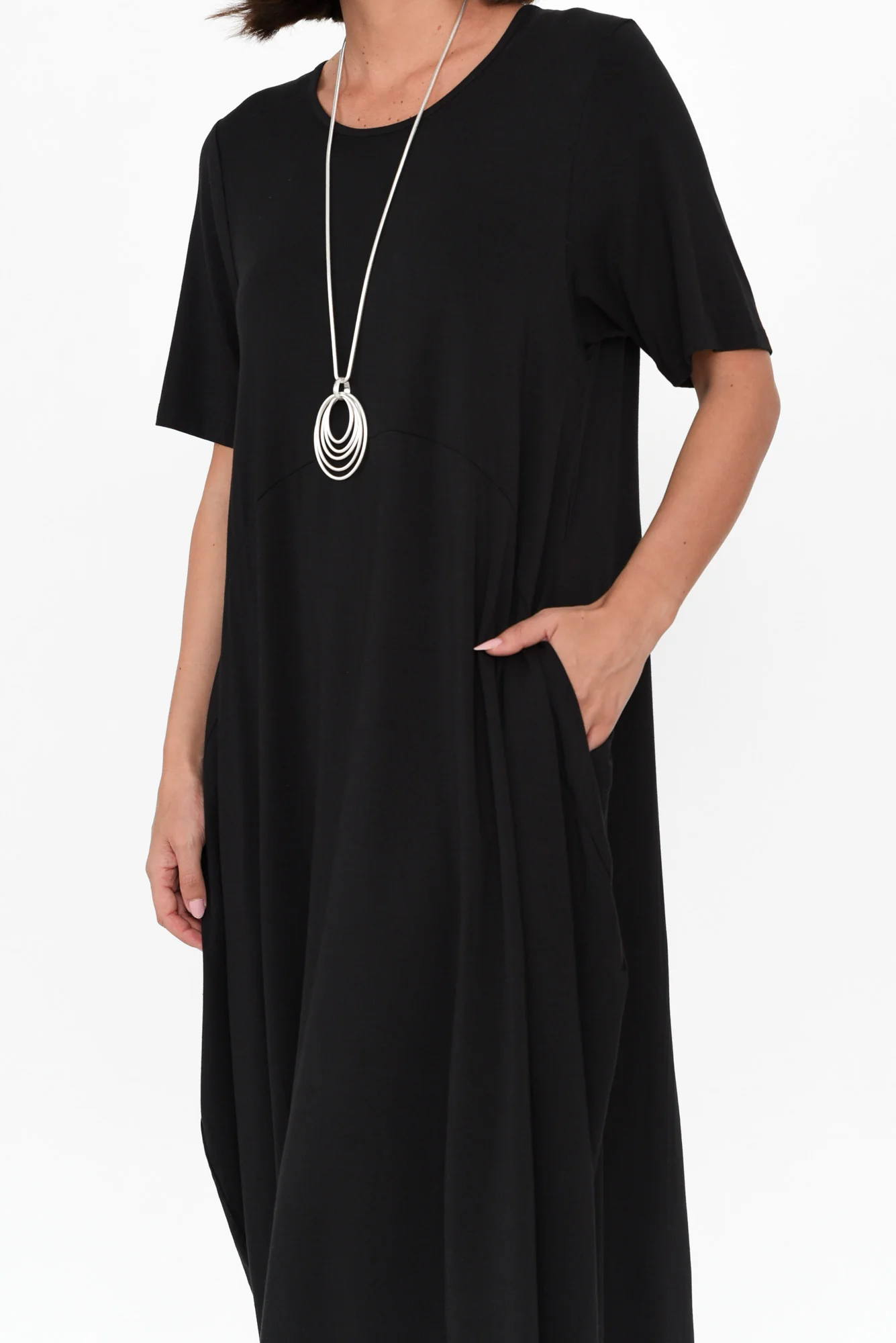 Samiya Black Bamboo Dress