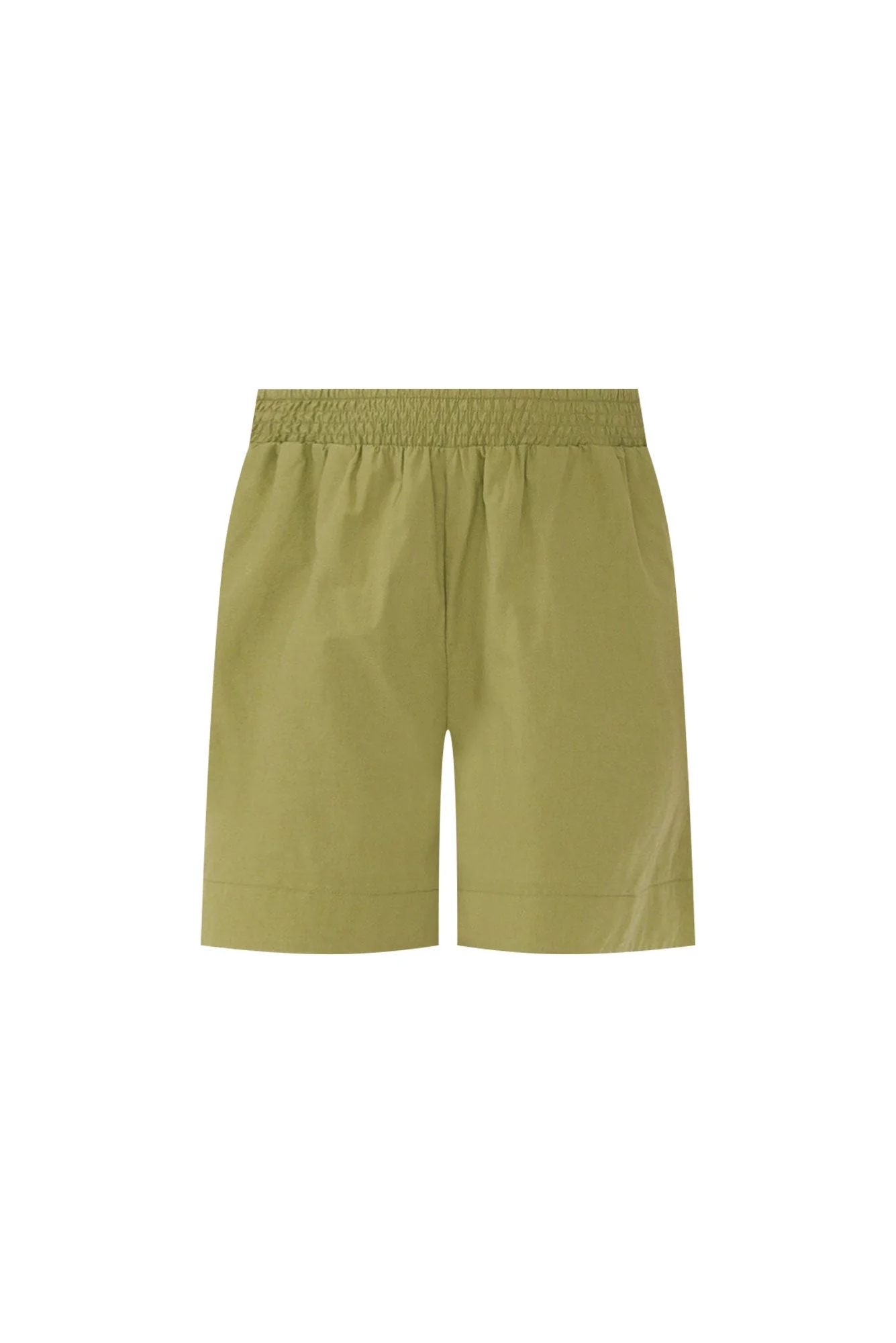 Pomona Green Cotton Shorts