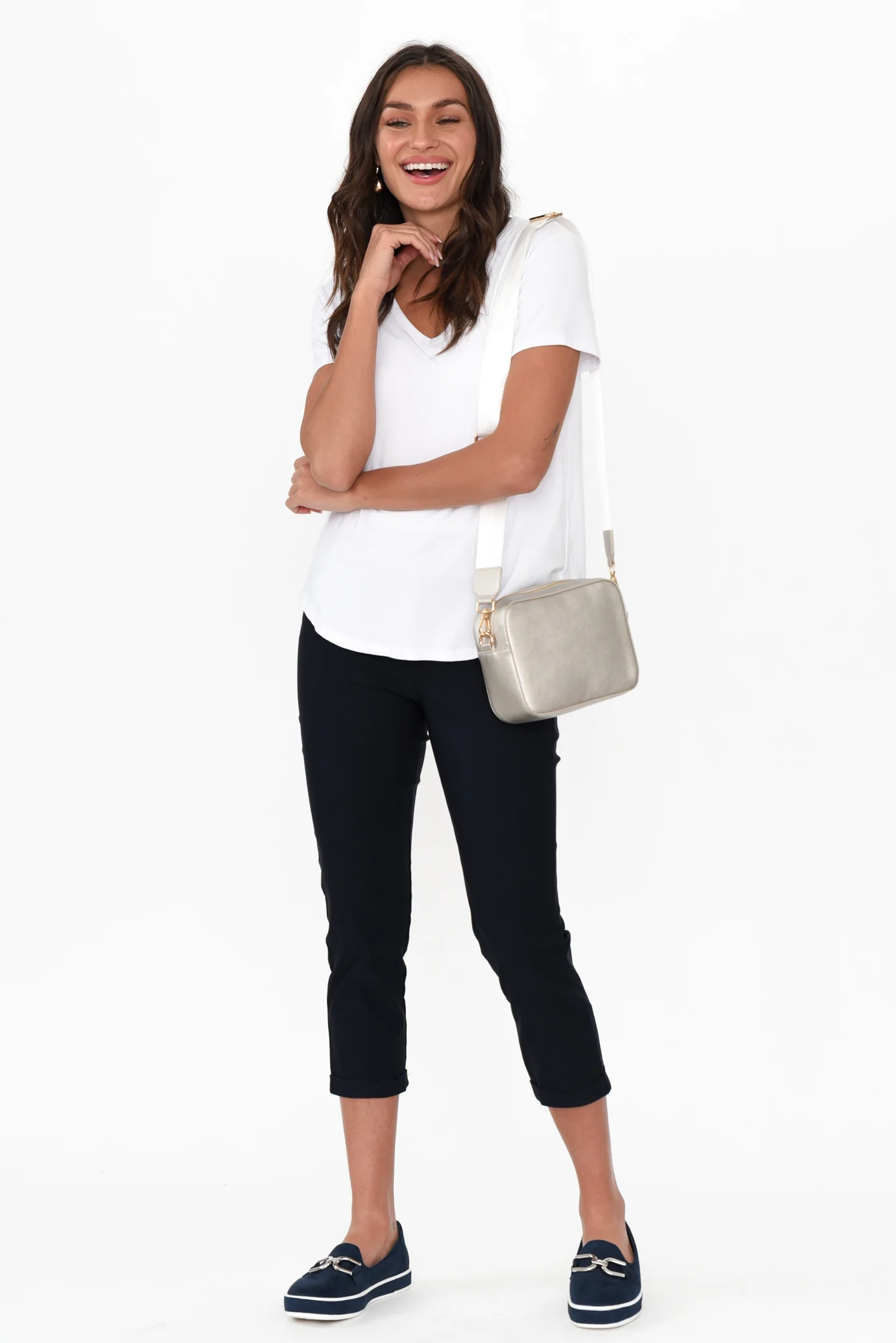 Veronica White Bamboo Tee