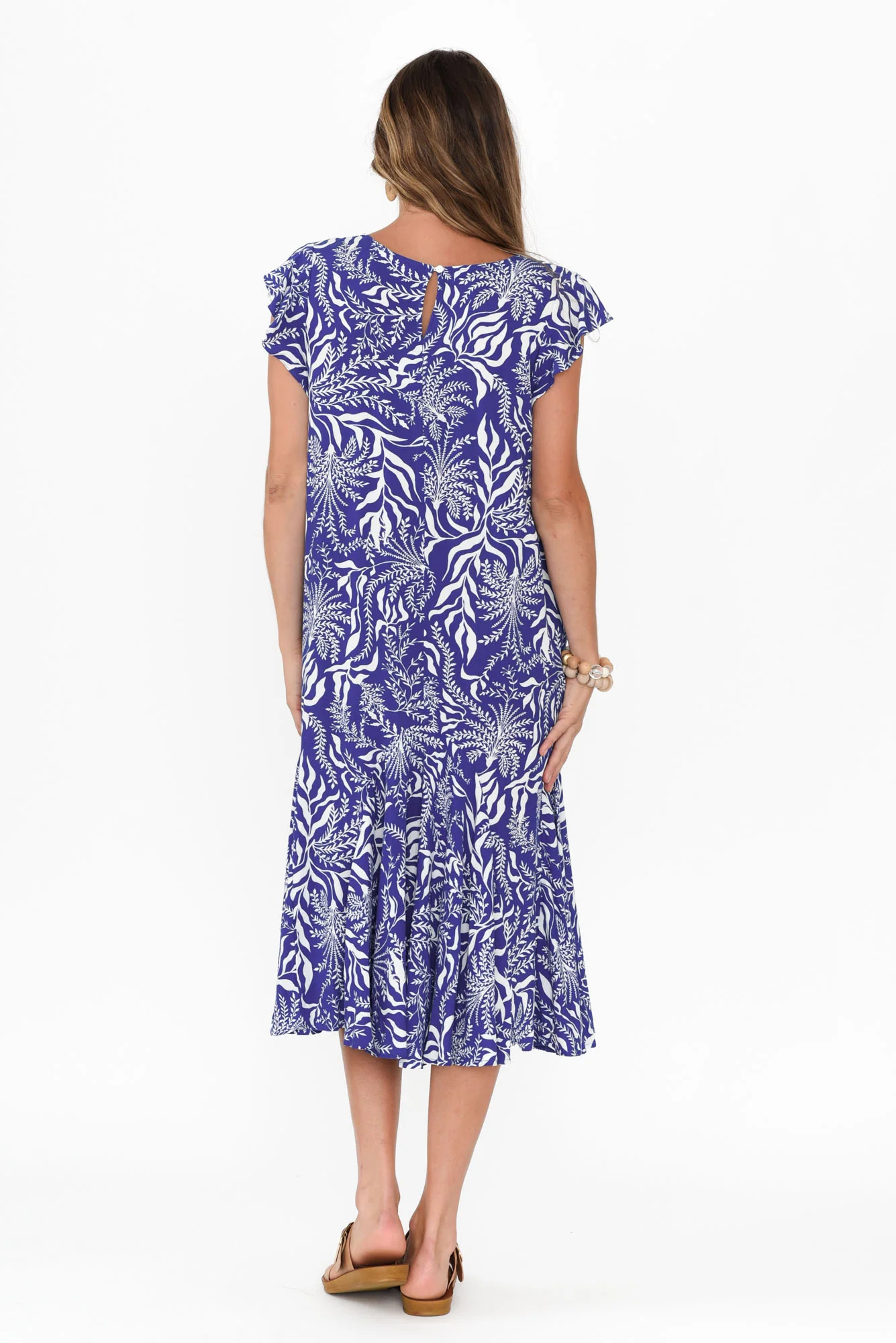 Hannah Blue Havana Midi Dress