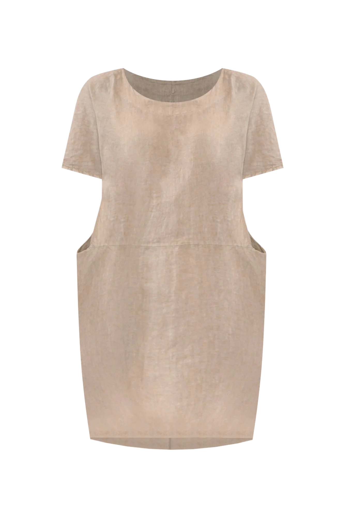 Ella Beige Linen Dress